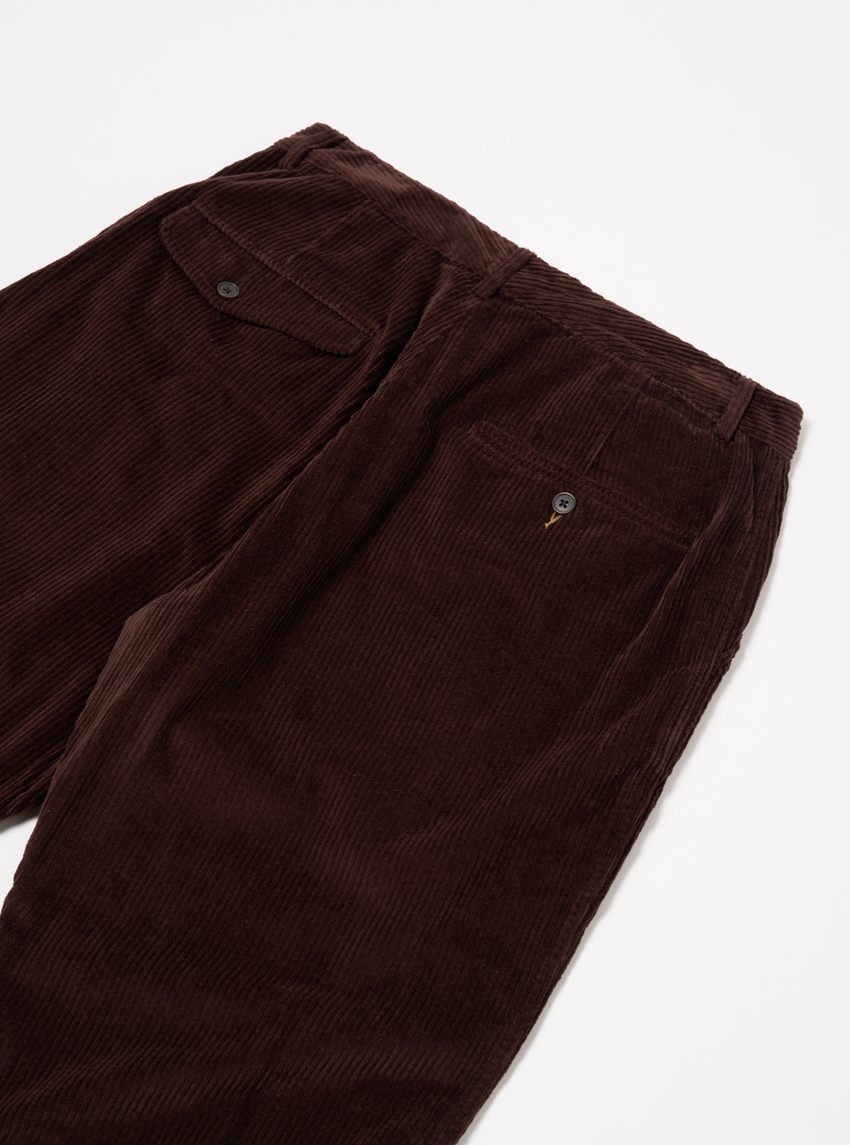 Universal Works Super Chino in Rich Brown 6 Wale Cord