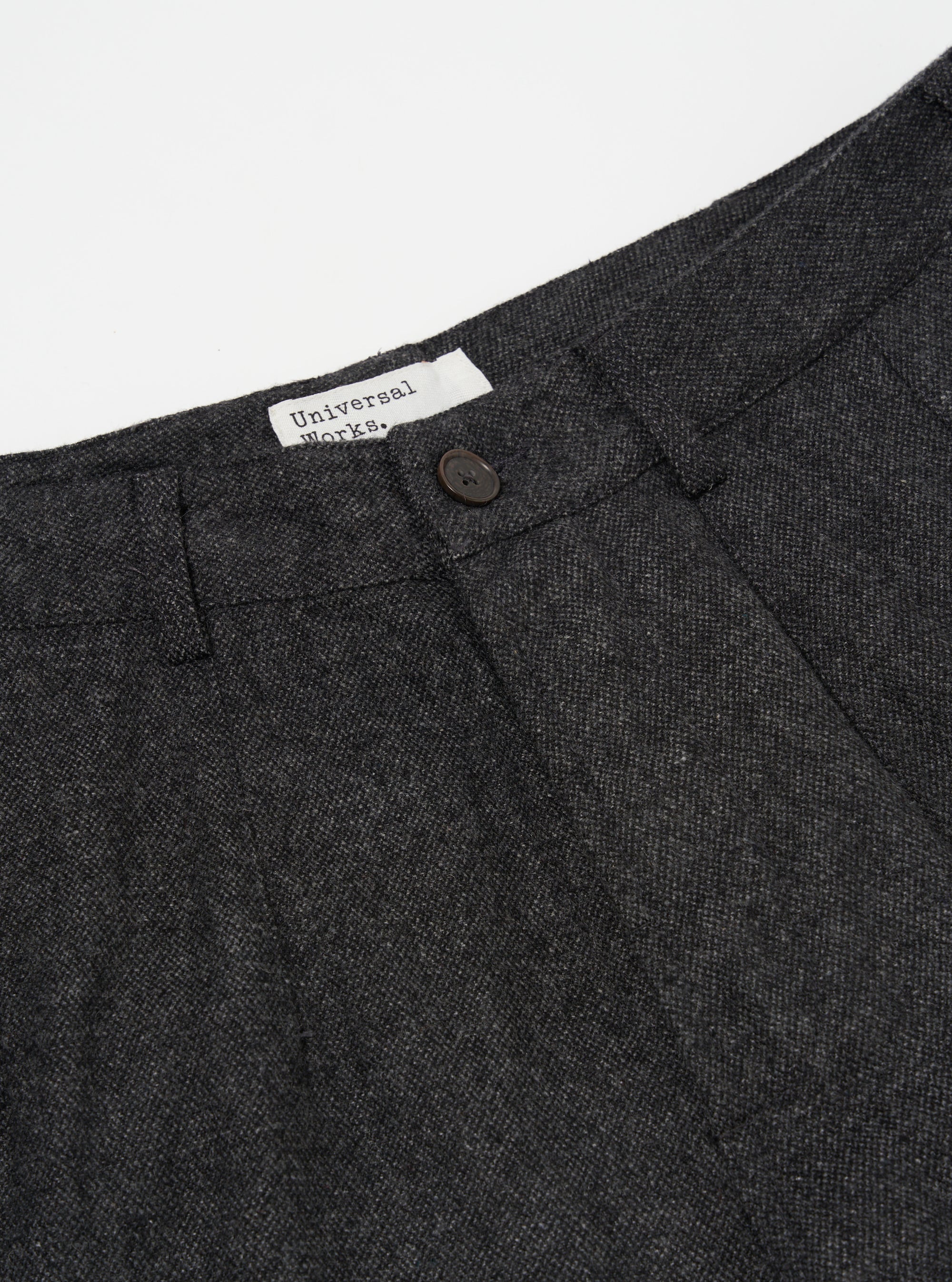 Universal Works Loose Pilot Trouser in Grey Anders Wool Upcycled