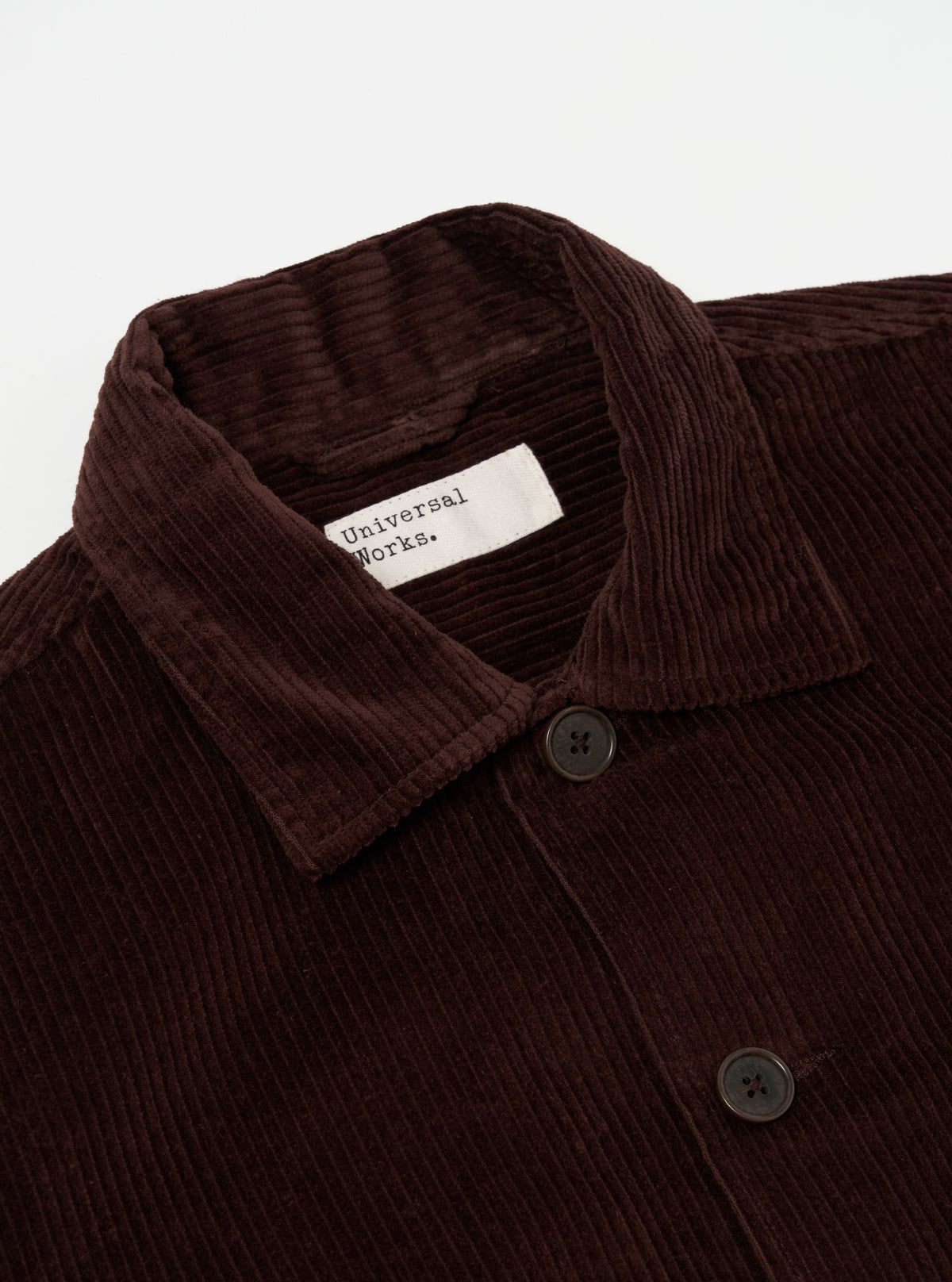 Universal Works Easy Jacket in Rich Brown 6 Wale Cord