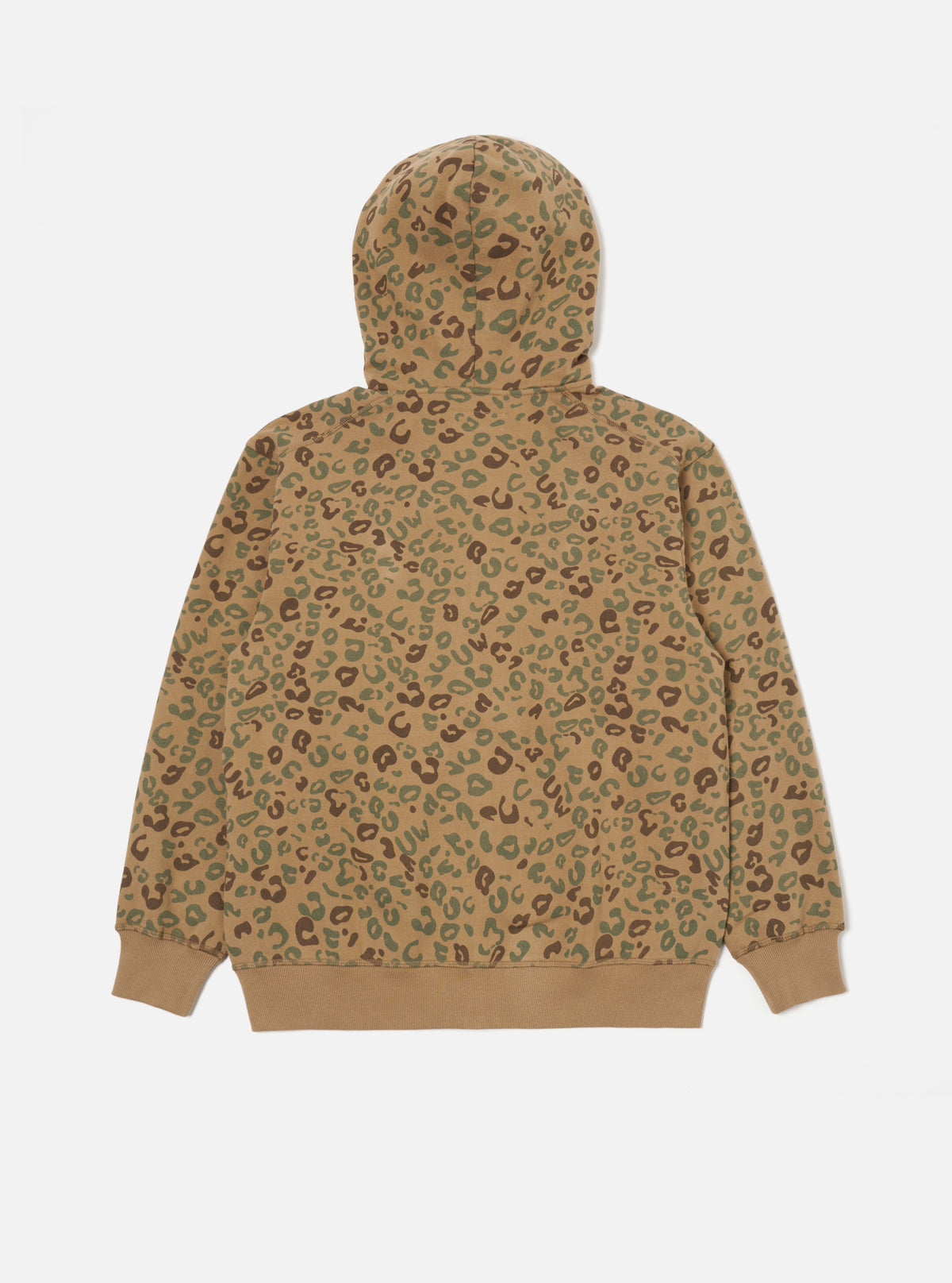 Universal Works New York Hoody in Sand Leopard Brush Back