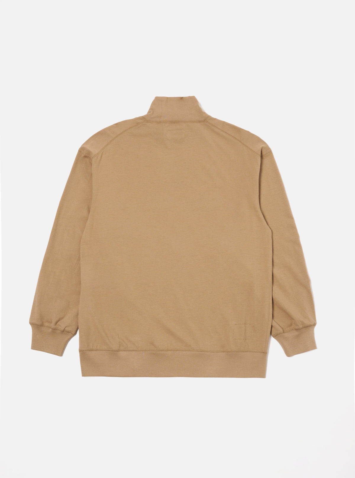 Universal Works Funnel Neck Tee in Sand Single Jersey