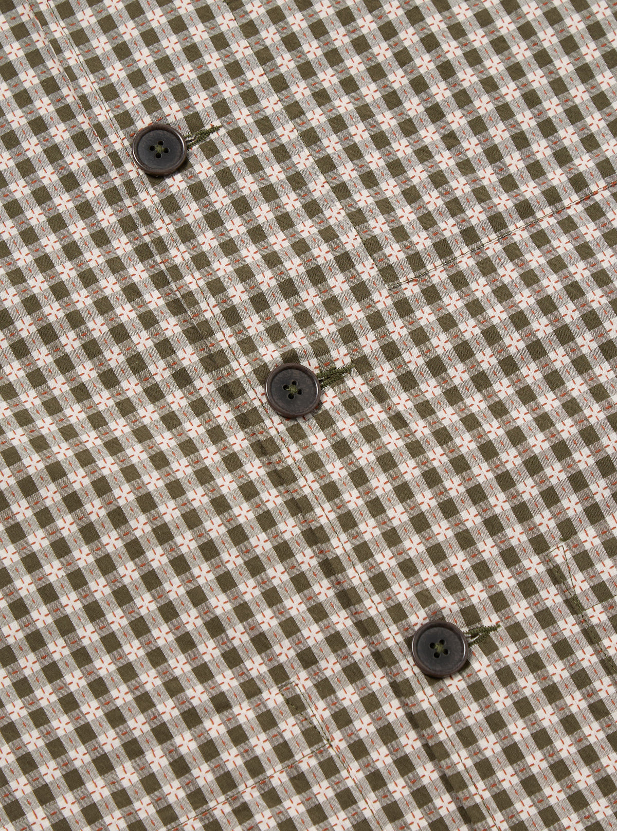 Universal Works Cancun Jacket in Olive Dobby Check