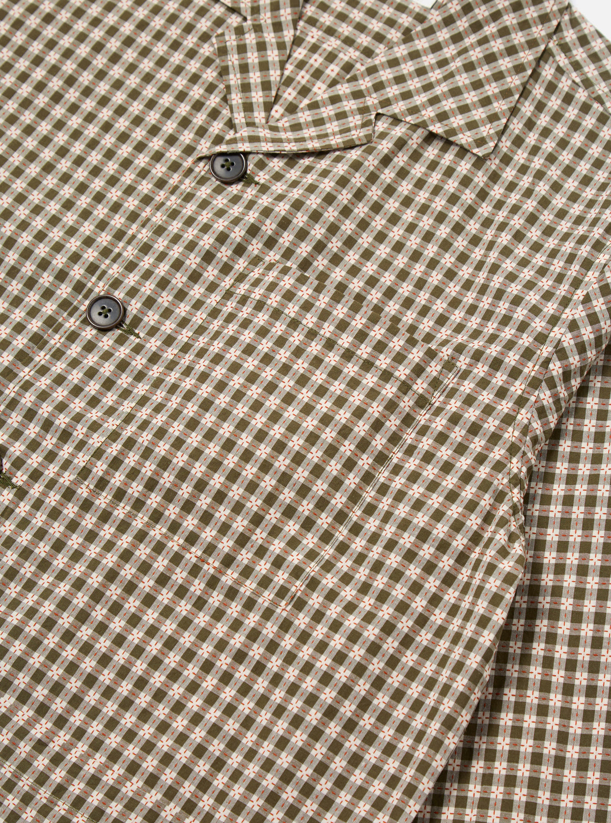 Universal Works Cancun Jacket in Olive Dobby Check