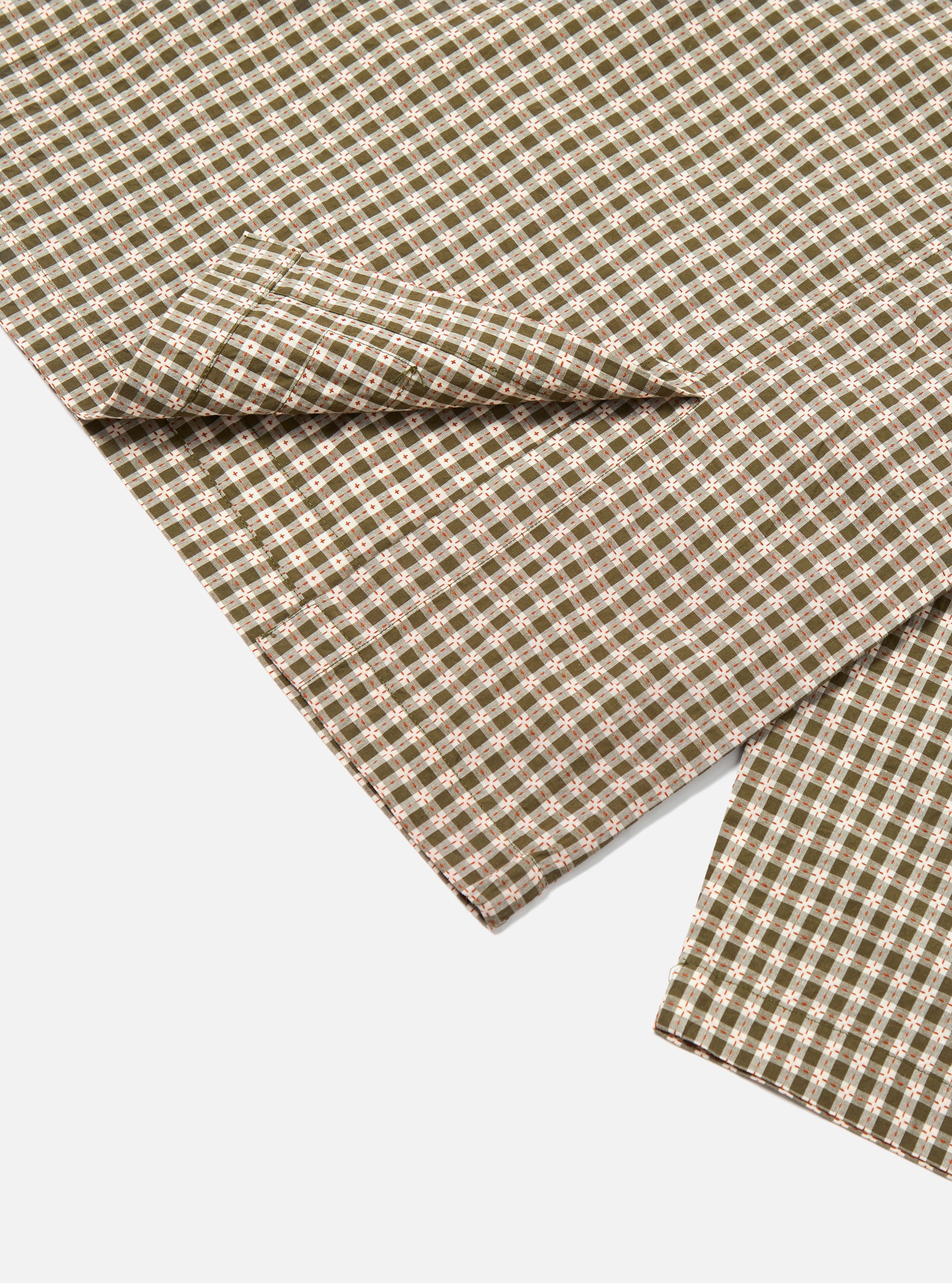 Universal Works Cancun Jacket in Olive Dobby Check