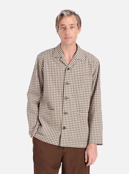 Universal Works Cancun Jacket in Olive Dobby Check