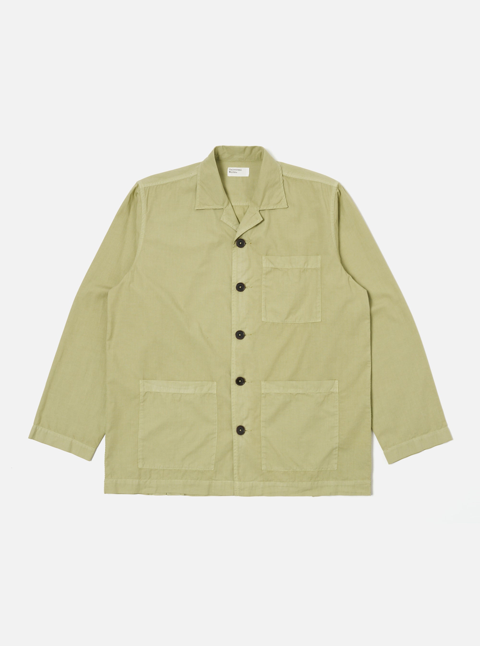 Universal Works Cancun Jacket in Pale Green Broadcloth