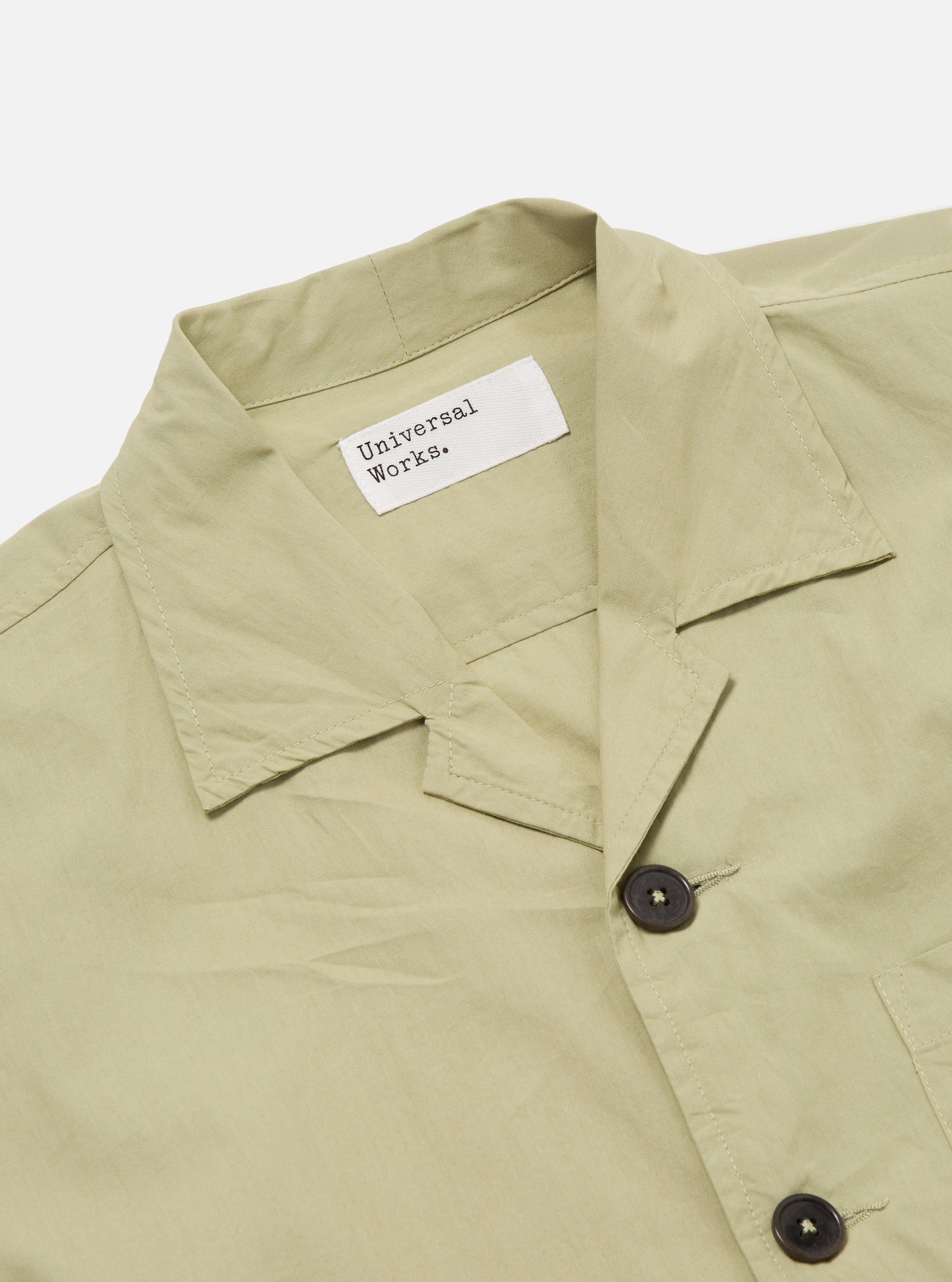 Universal Works Cancun Jacket in Pale Green Broadcloth