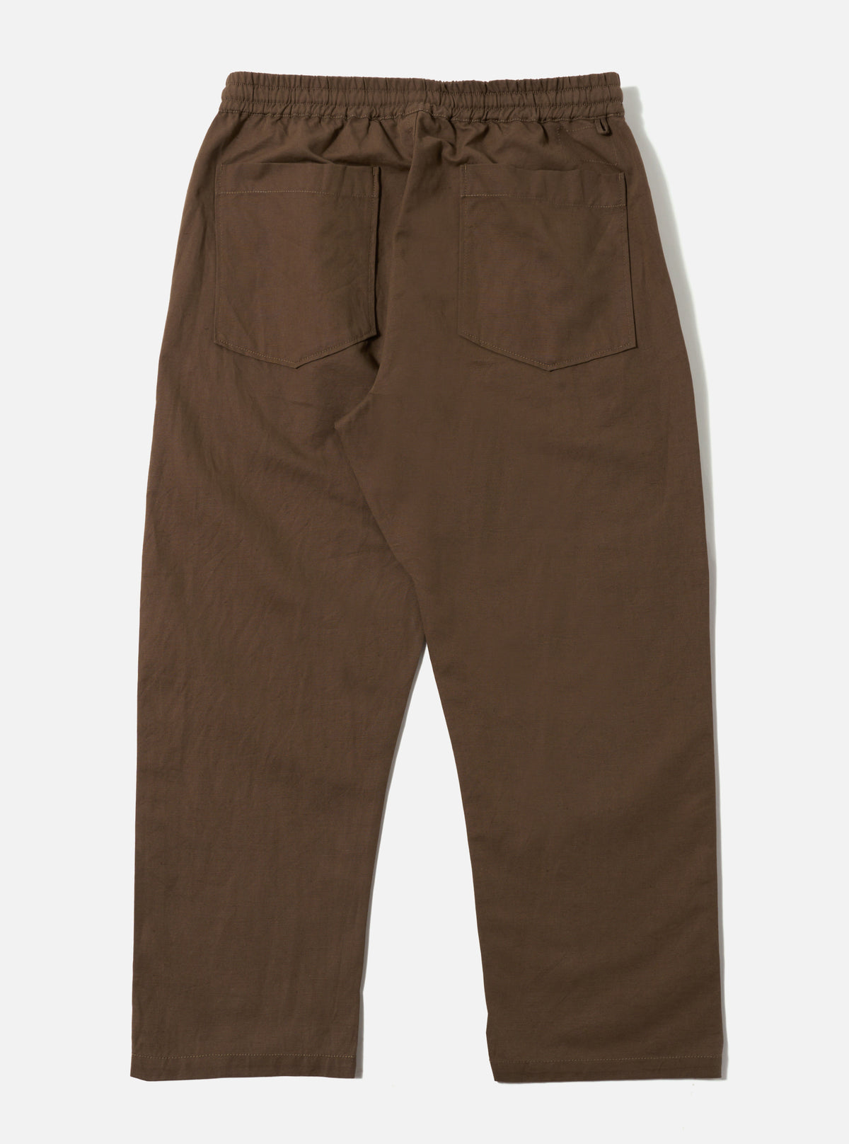 Universal Works Hi Water Trouser in Khaki Linen Slub Weave