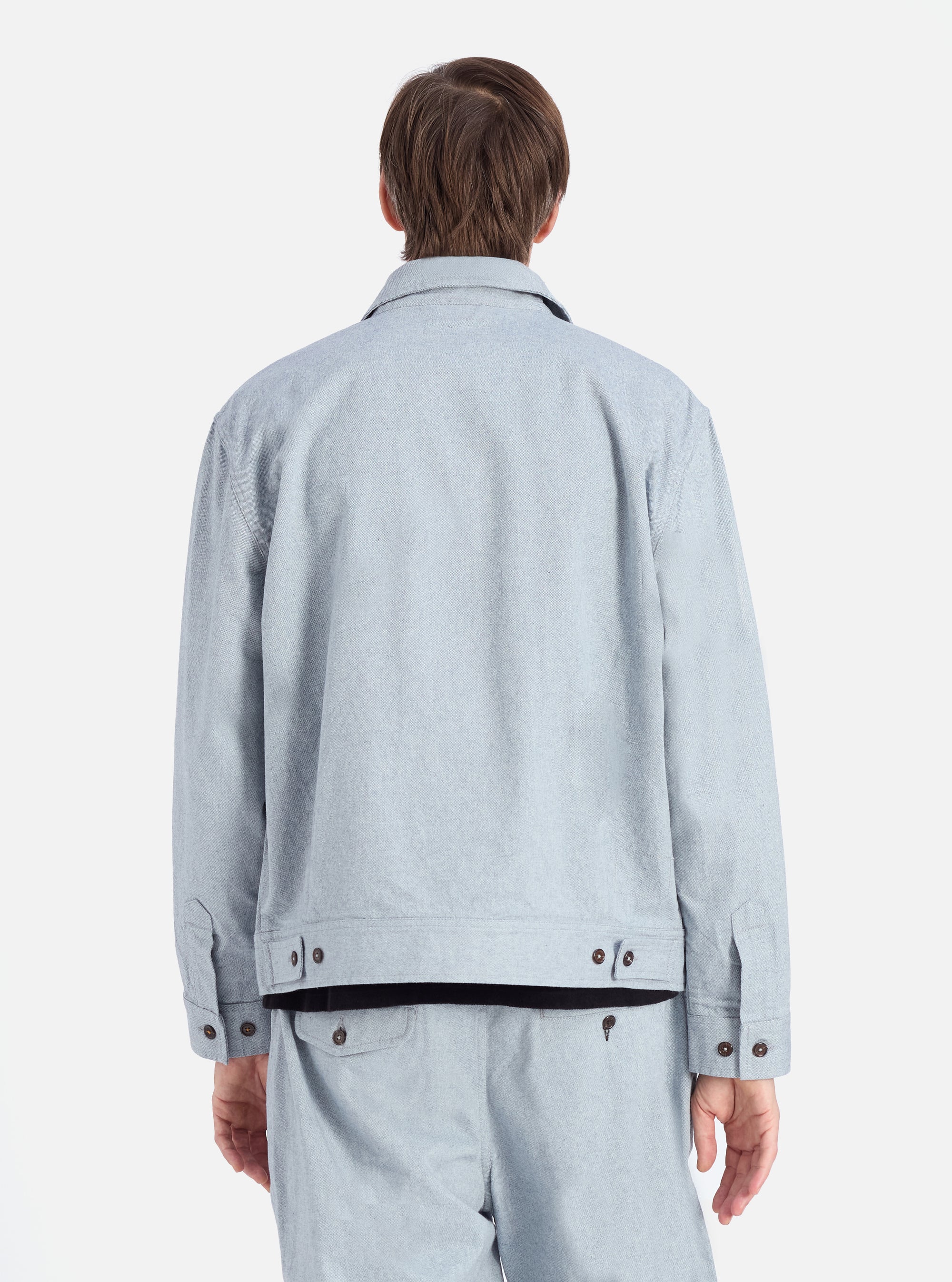 Universal Works Rose Bowl Jacket in Indigo Reworked Jean Cloth