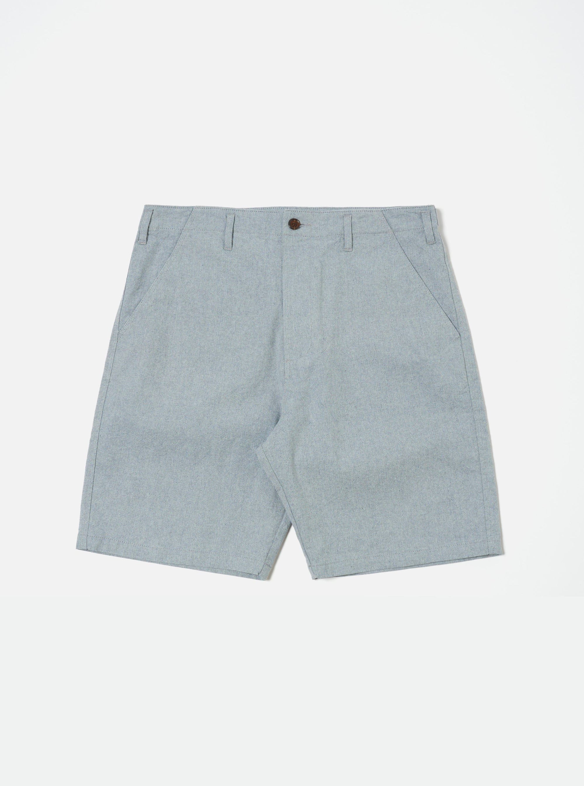Universal Works Alva Short in Indigo Reworked Jean Cloth