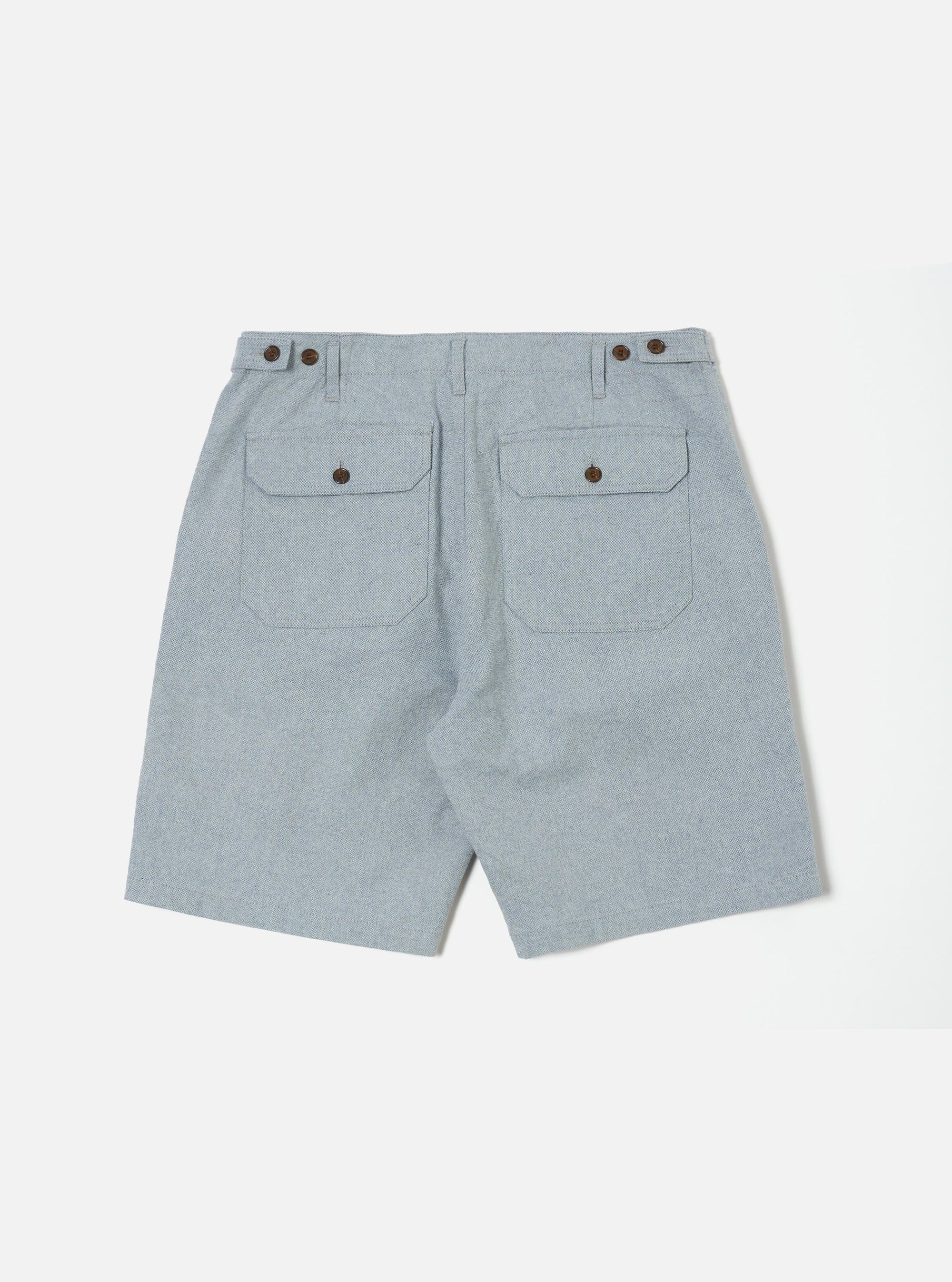 Universal Works Alva Short in Indigo Reworked Jean Cloth