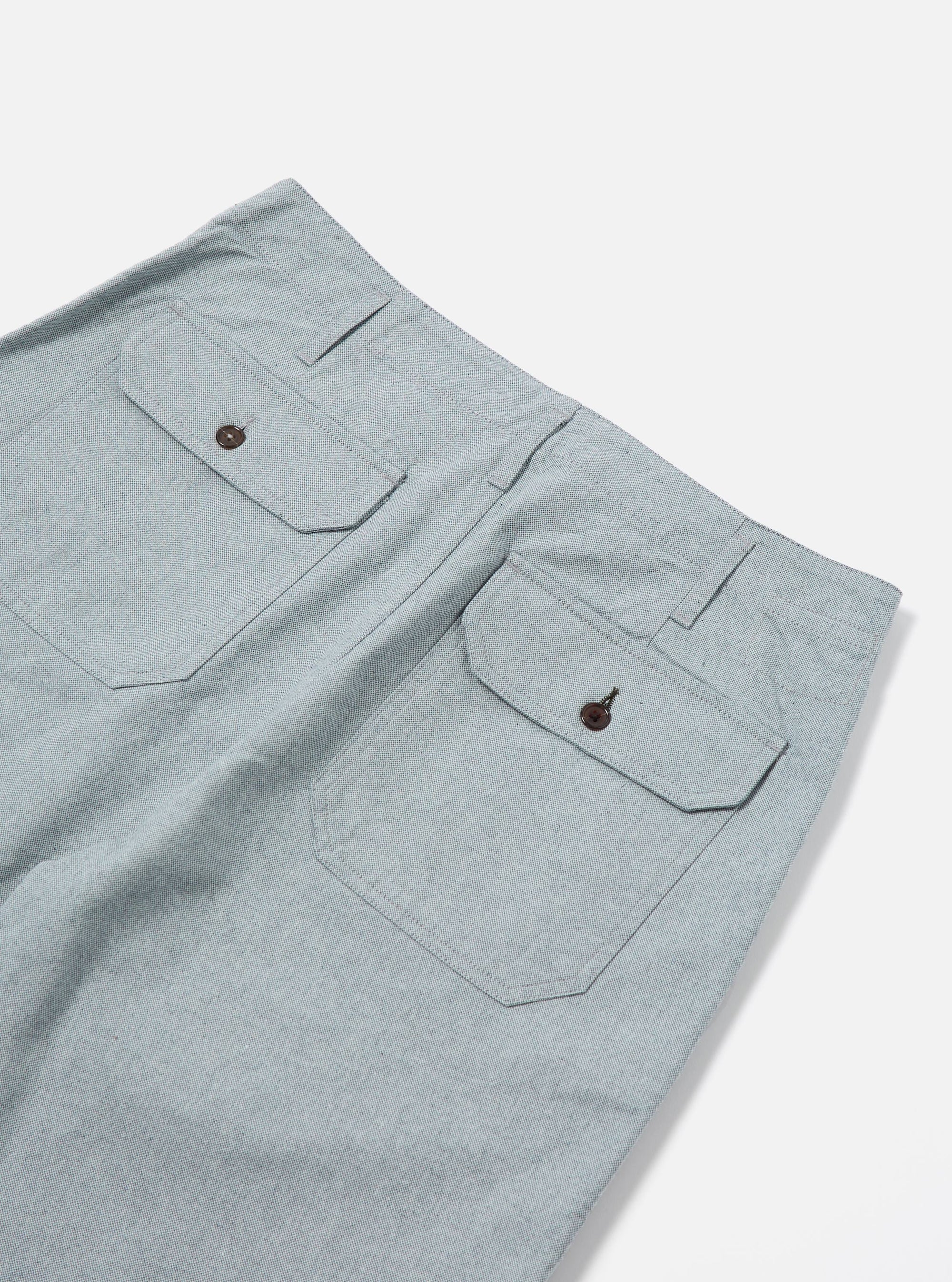 Universal Works Alva Short in Indigo Reworked Jean Cloth