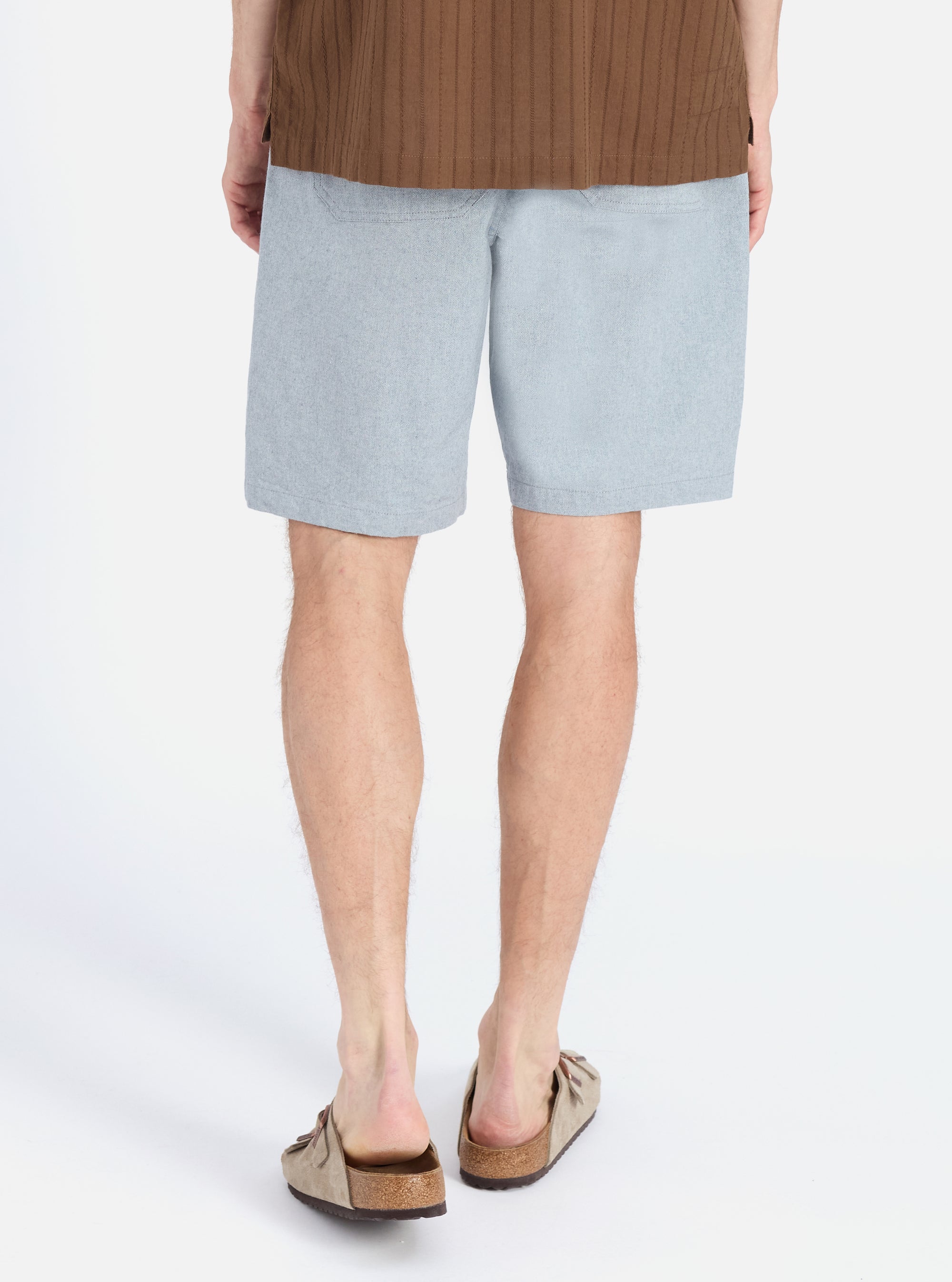 Universal Works Alva Short in Indigo Reworked Jean Cloth