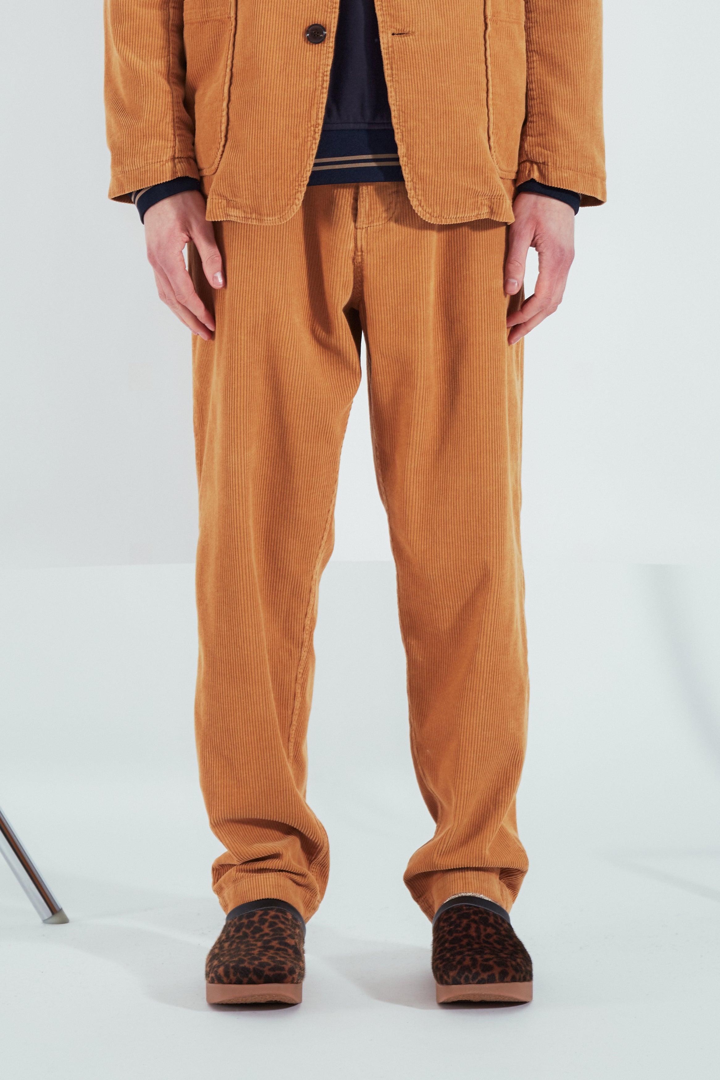 Universal Works Pleated Track Pant in Corn Cord