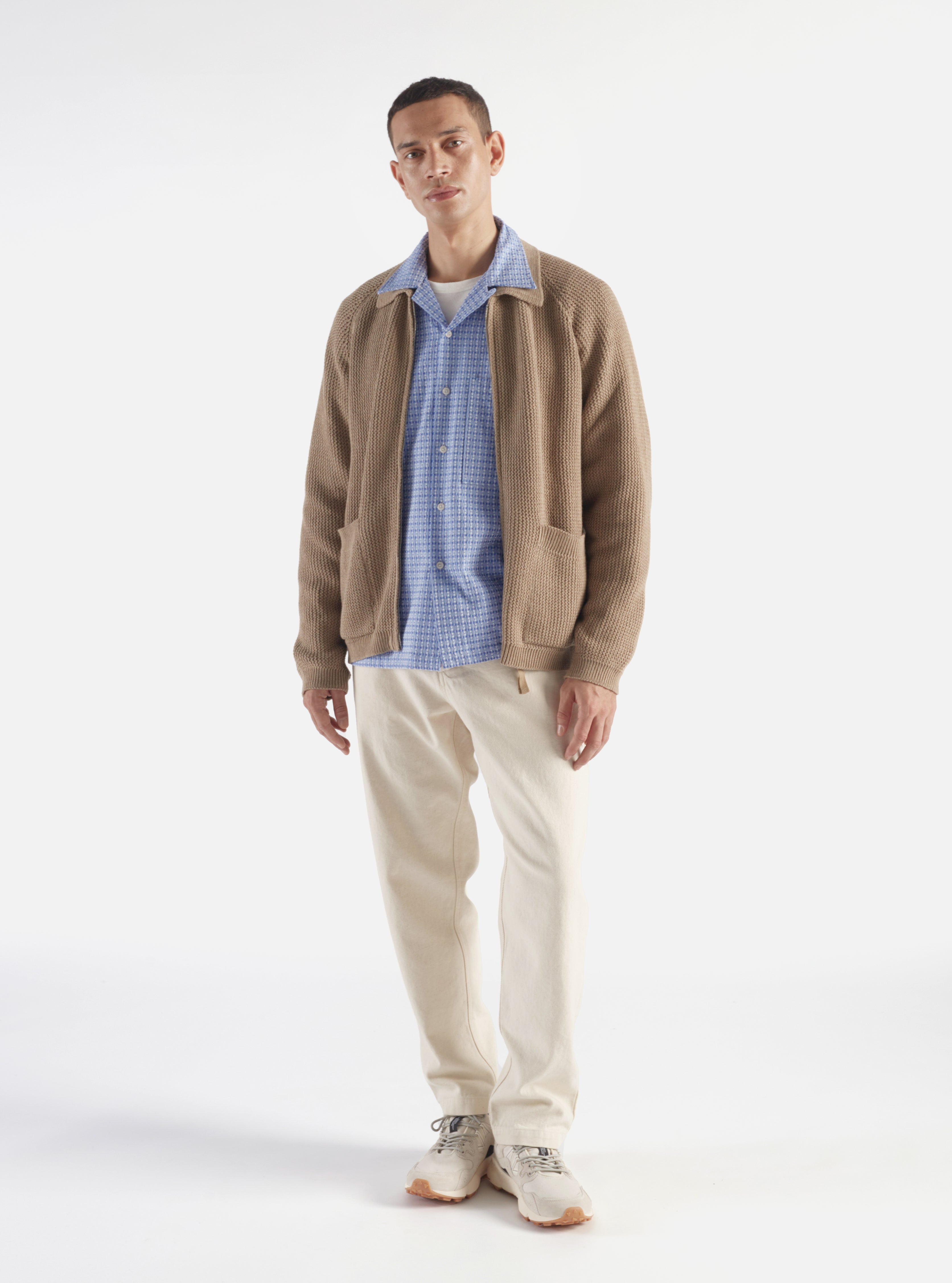 Universal Works Military Chino in Ecru Recycled Cotton
