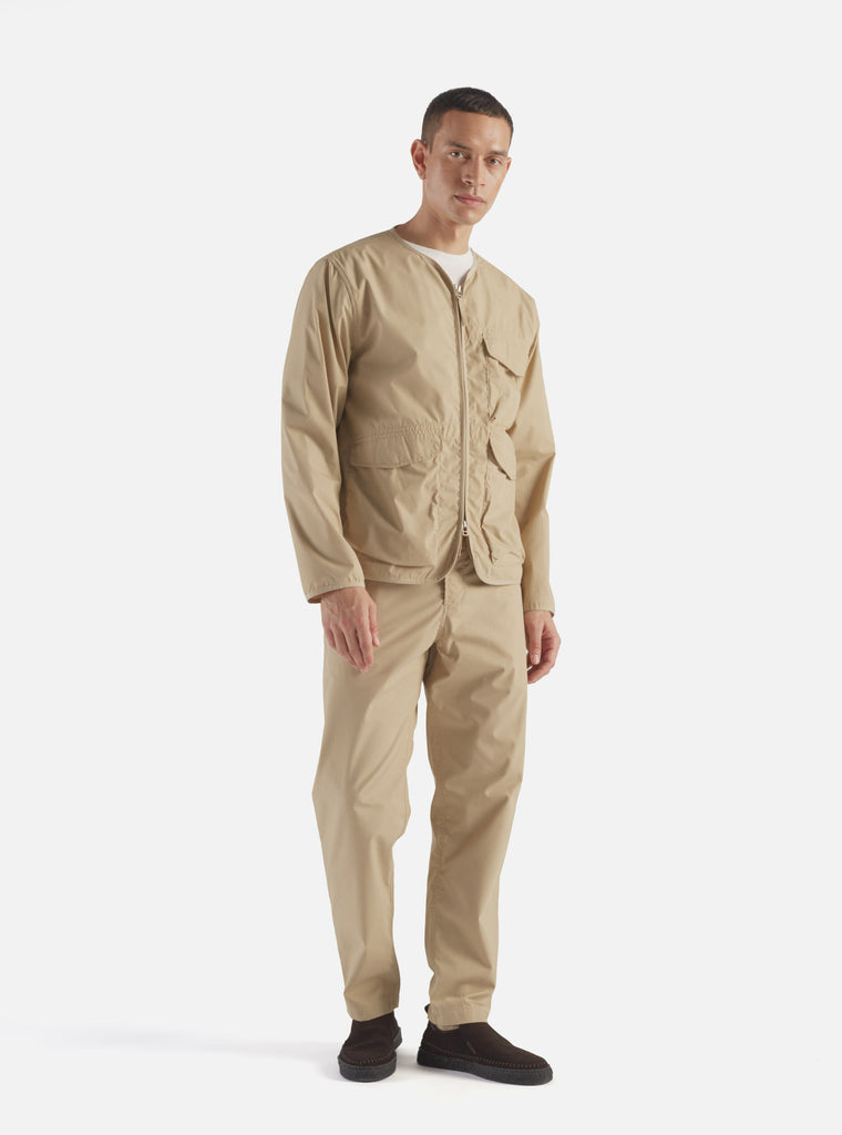 Universal Works Parachute Liner Jacket in Sand Recycled Poly Tech