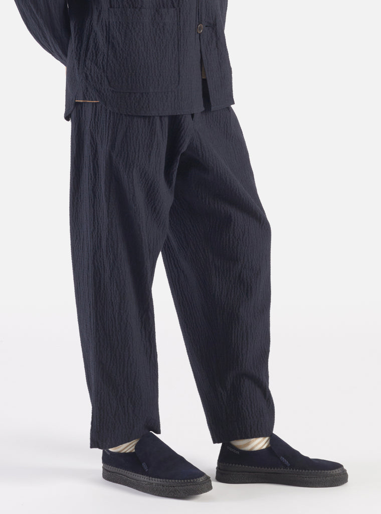 Universal Works Oxford Pant in Dark Navy Ospina Cotton
