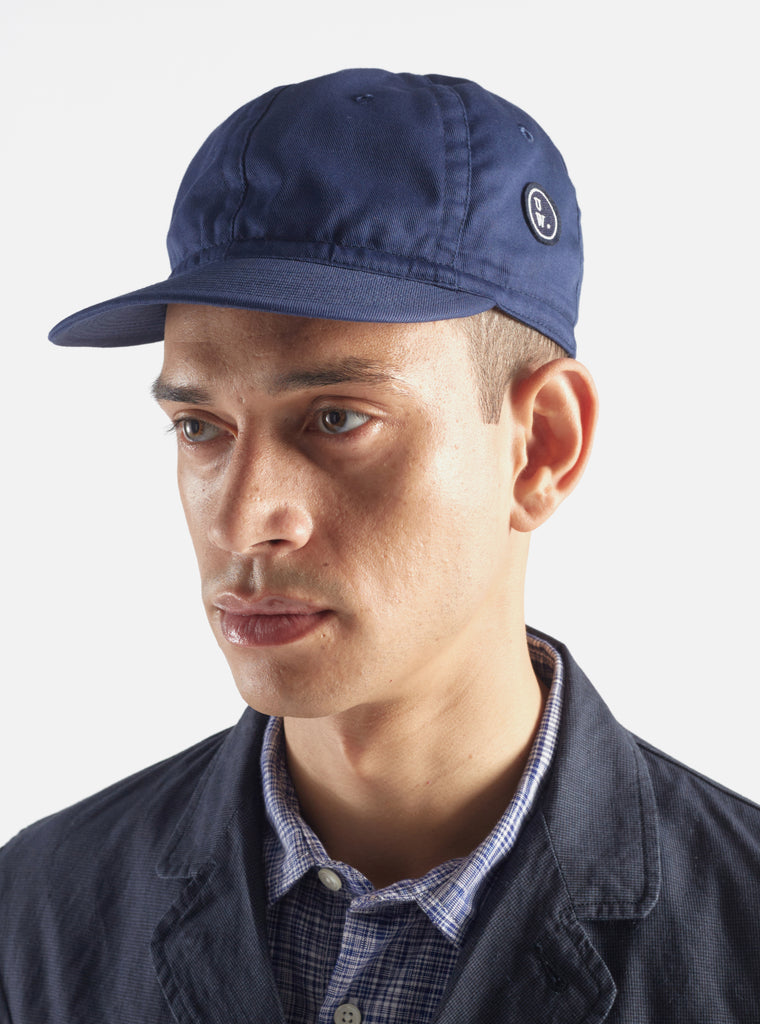 Universal Works Mechanics Hat in Navy Twill Cotton