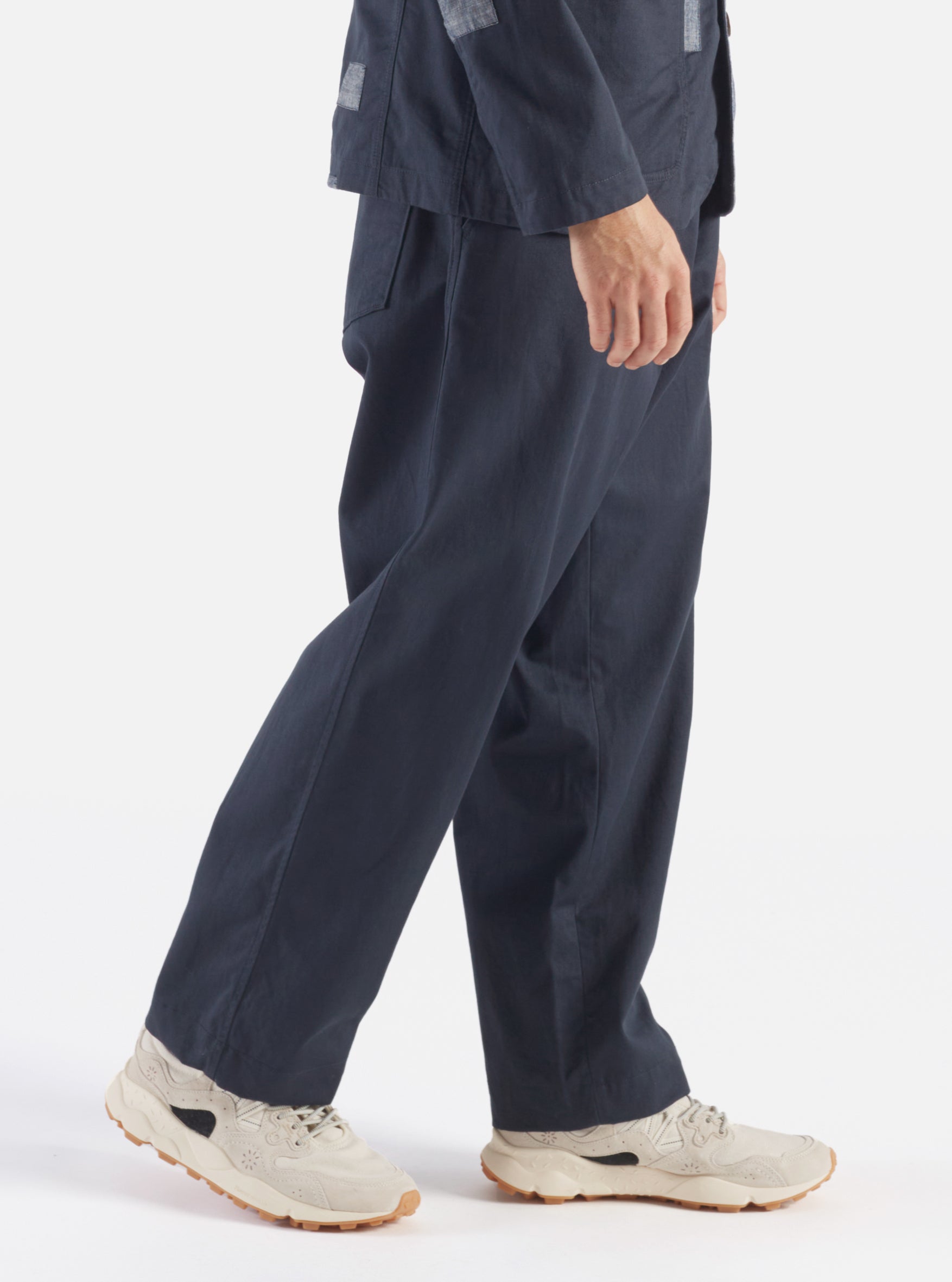 Universal Works Duke Pant in Navy Twill