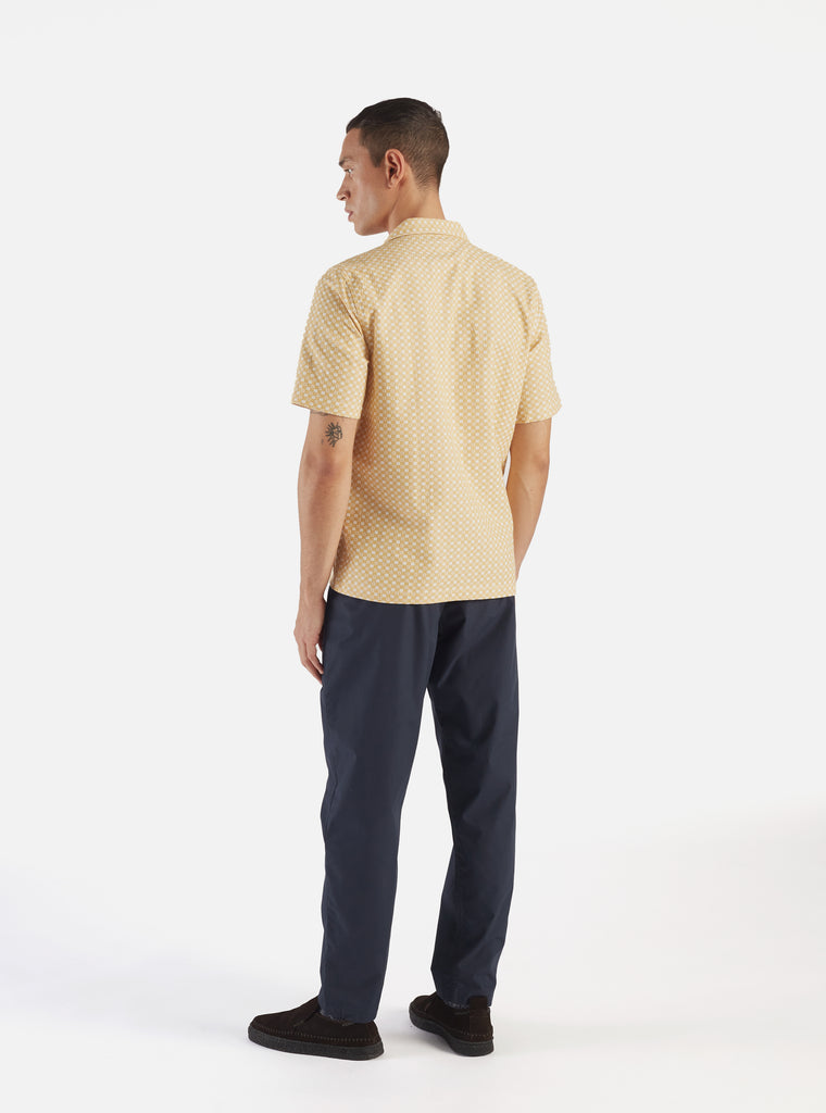 Universal Works Road Shirt in Yellow Tile 3 Cotton