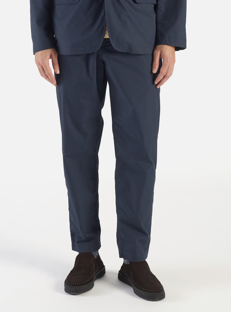Universal Works Military Chino in Navy Recycled Poly Tech