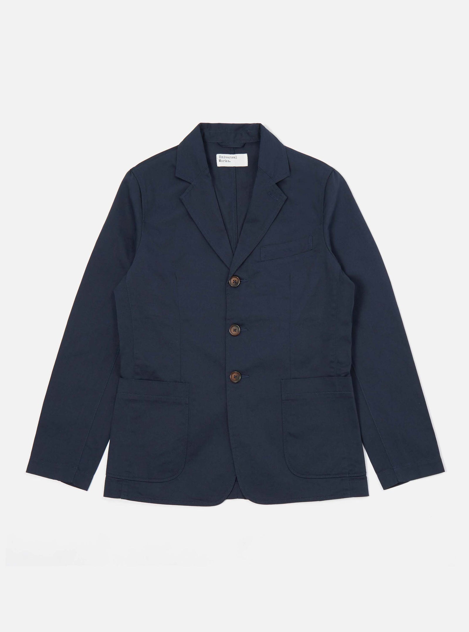 Universal Works Bakers Jacket in Navy Twill