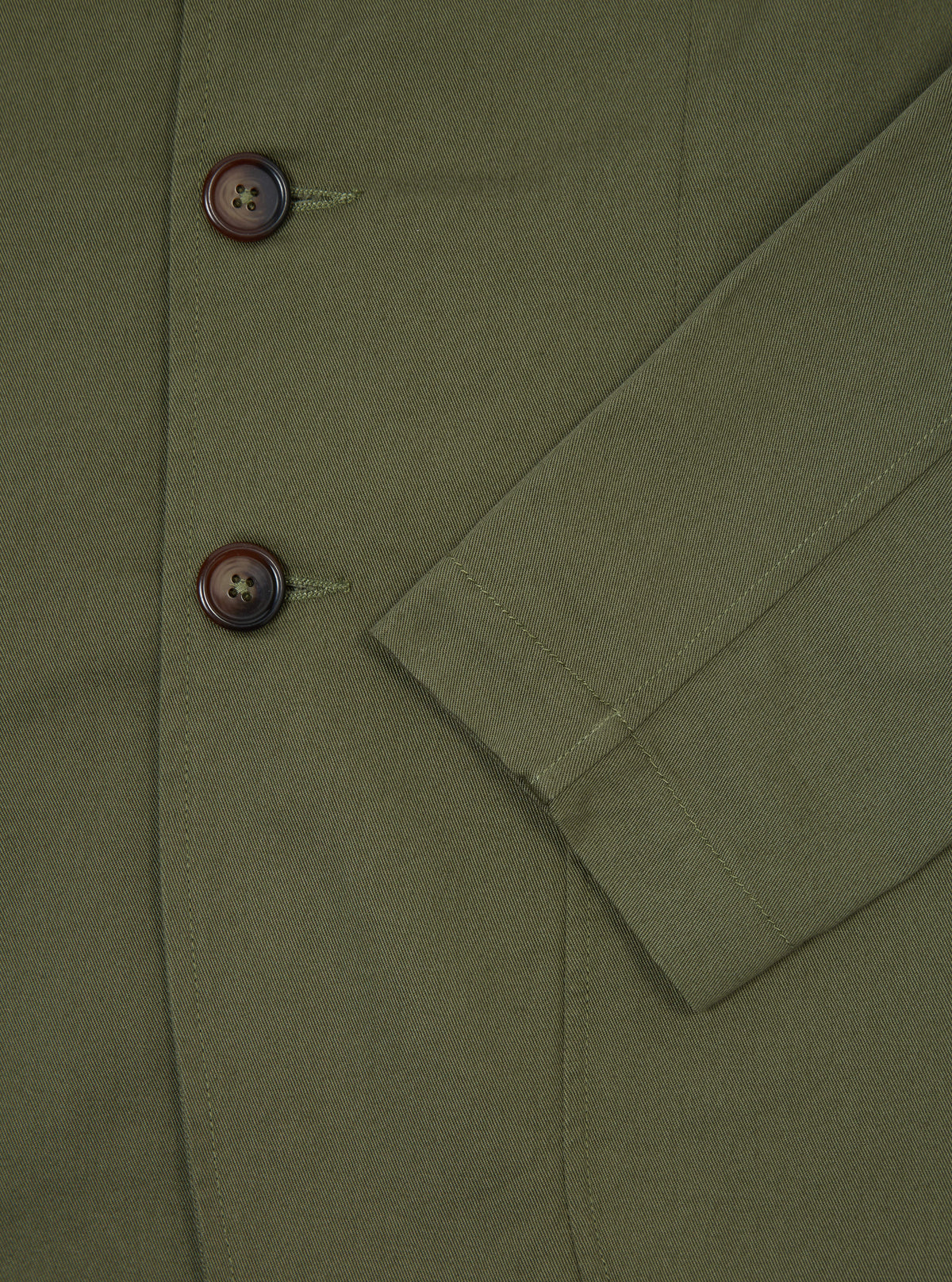 Universal Works London Jacket in Light Olive Twill