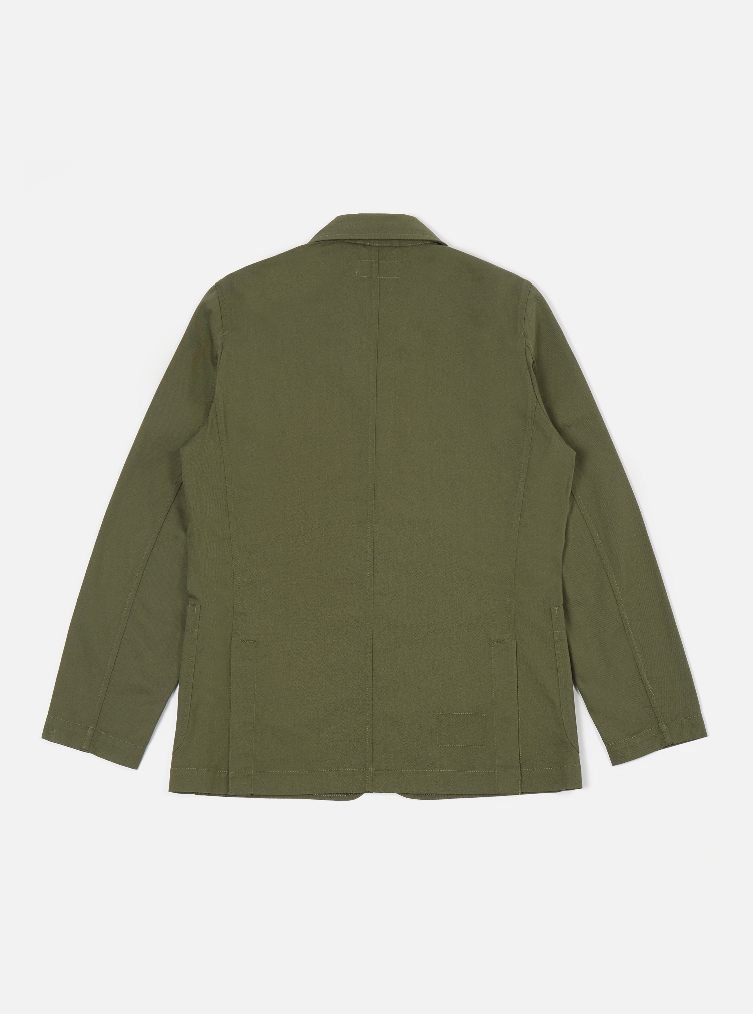 Universal Works London Jacket in Light Olive Twill
