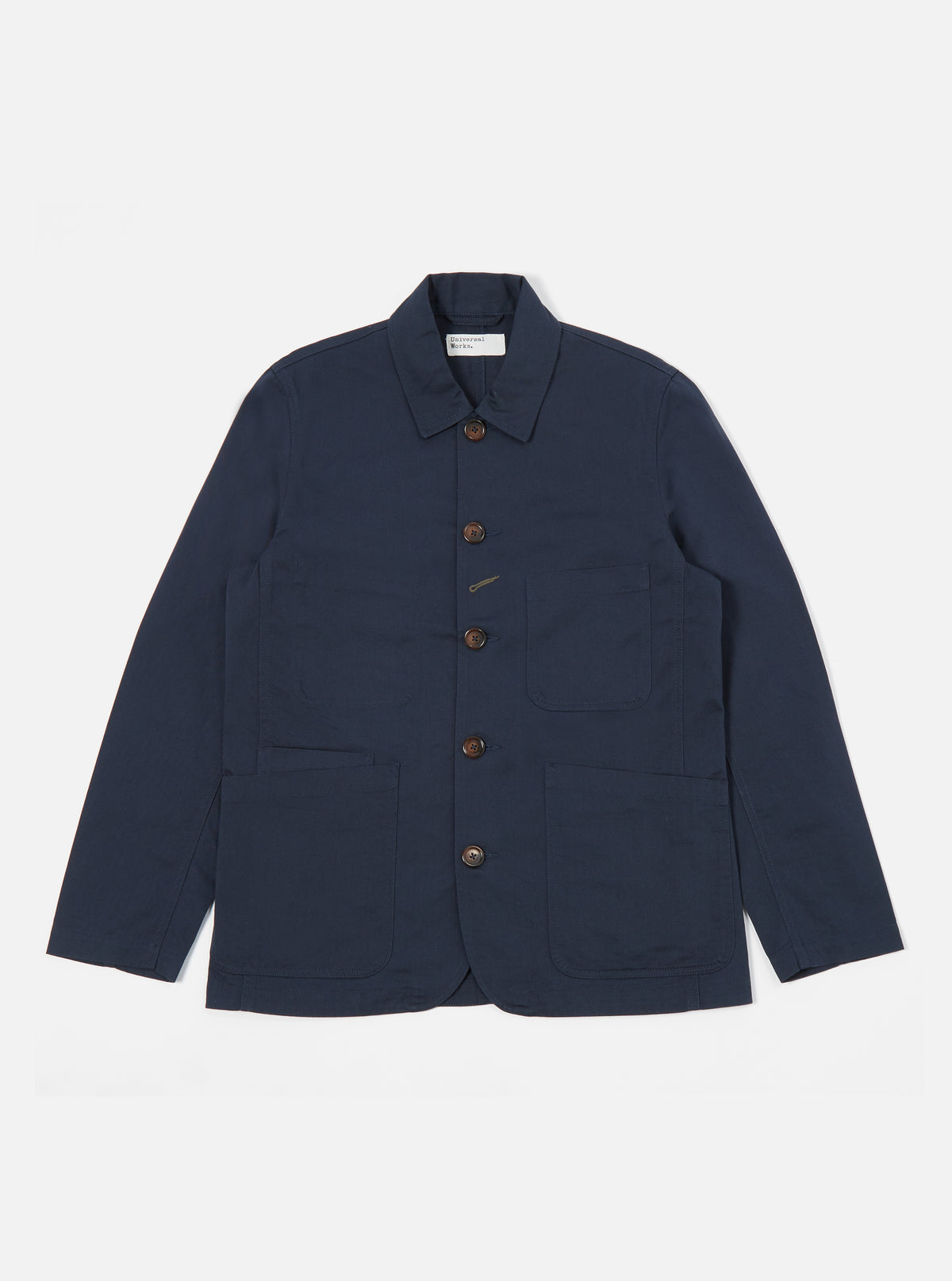 Universal Works Bakers Jacket in Navy Twill