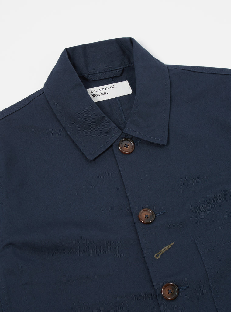 Universal Works Bakers Jacket in Navy Twill