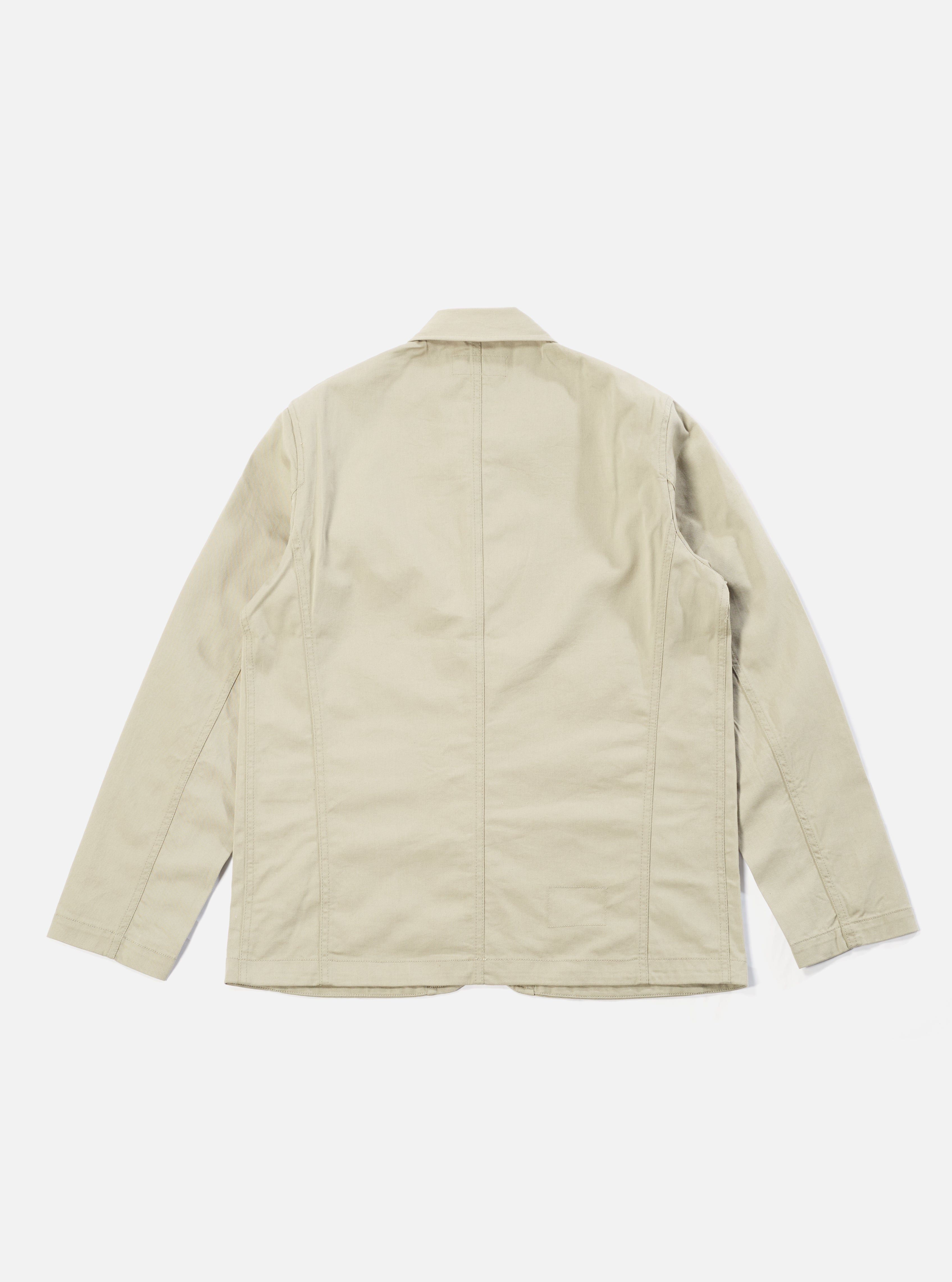 Universal Works Bakers Jacket in Stone Twill