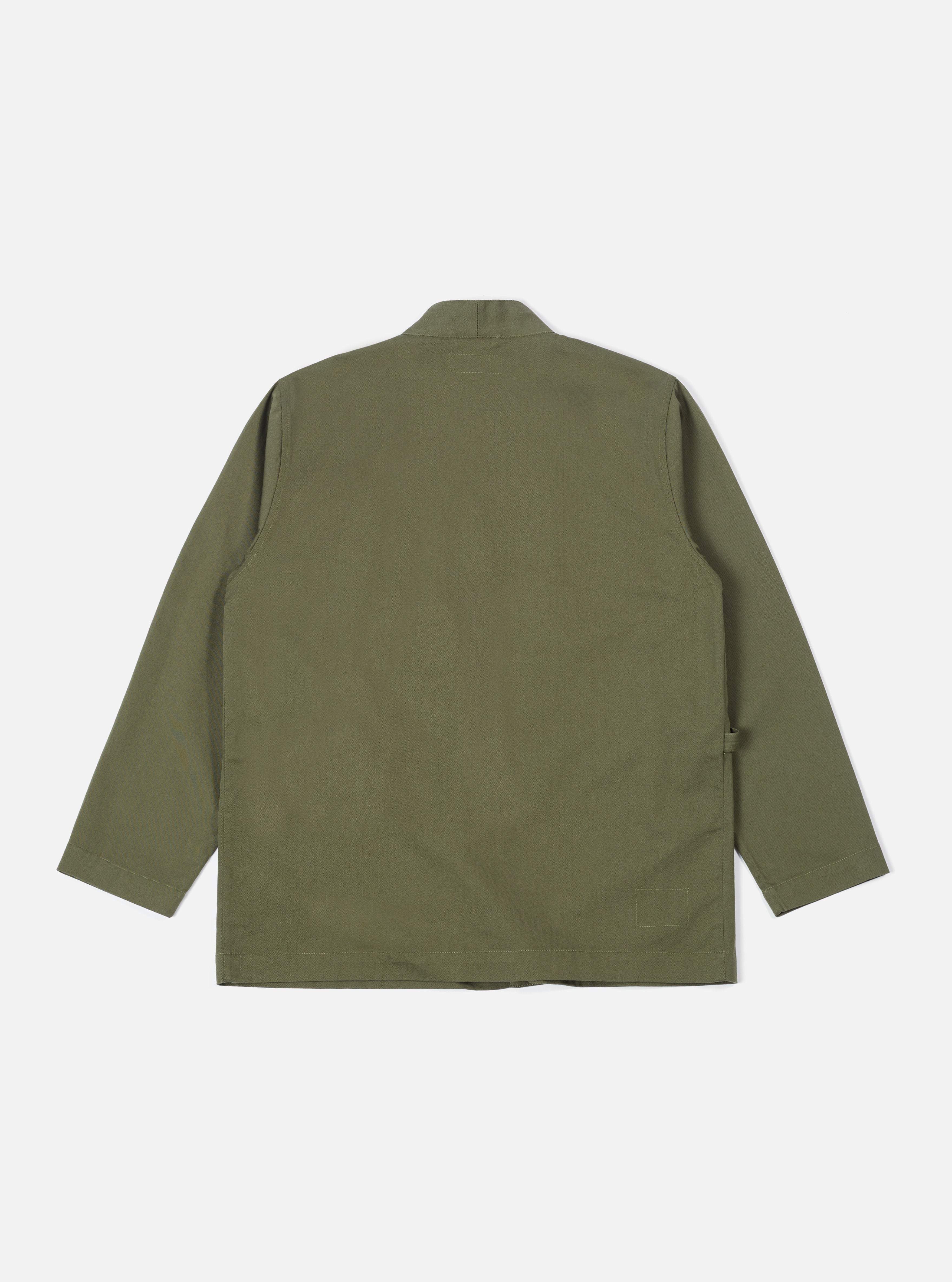 Universal Works Kyoto Work Jacket in Light Olive Twill