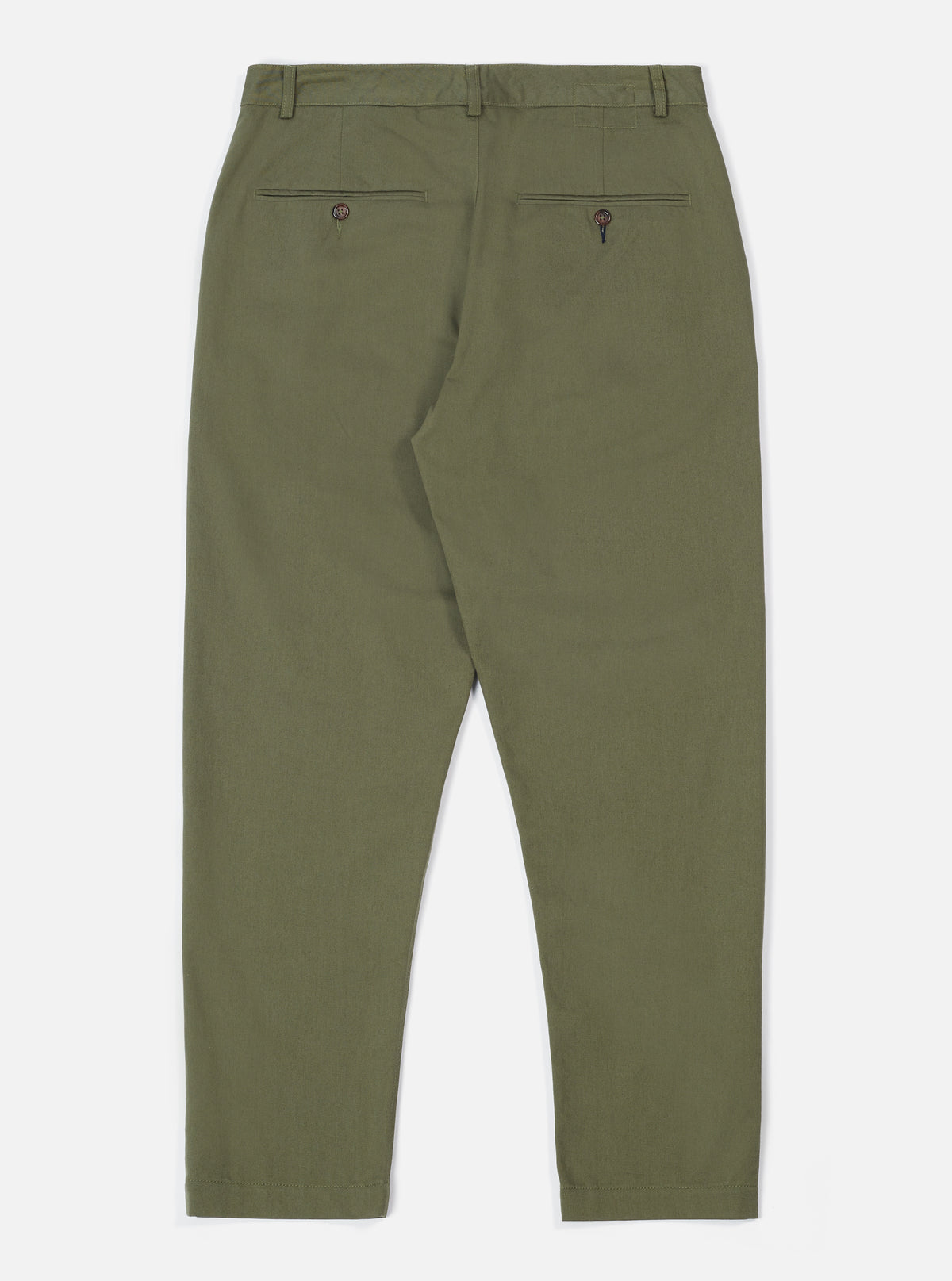 Universal Works Military Chino in Light Olive Twill