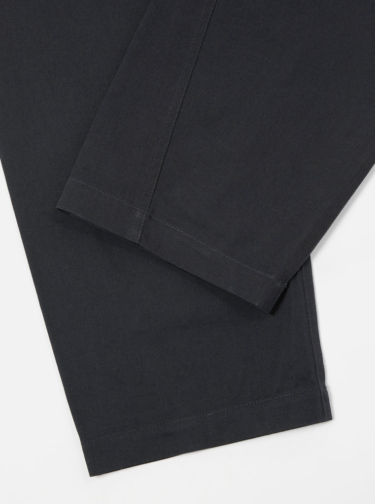 Universal Works Curved Pant in Black Twill