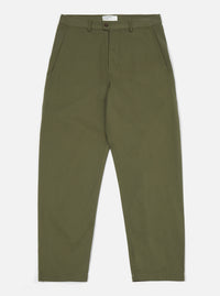 Universal Works Curved Pant in Light Olive Twill