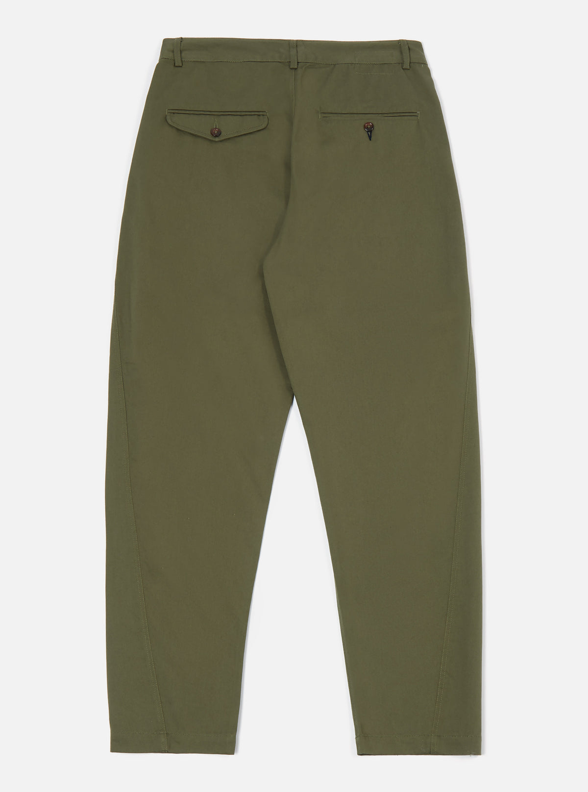 Universal Works Curved Pant in Light Olive Twill