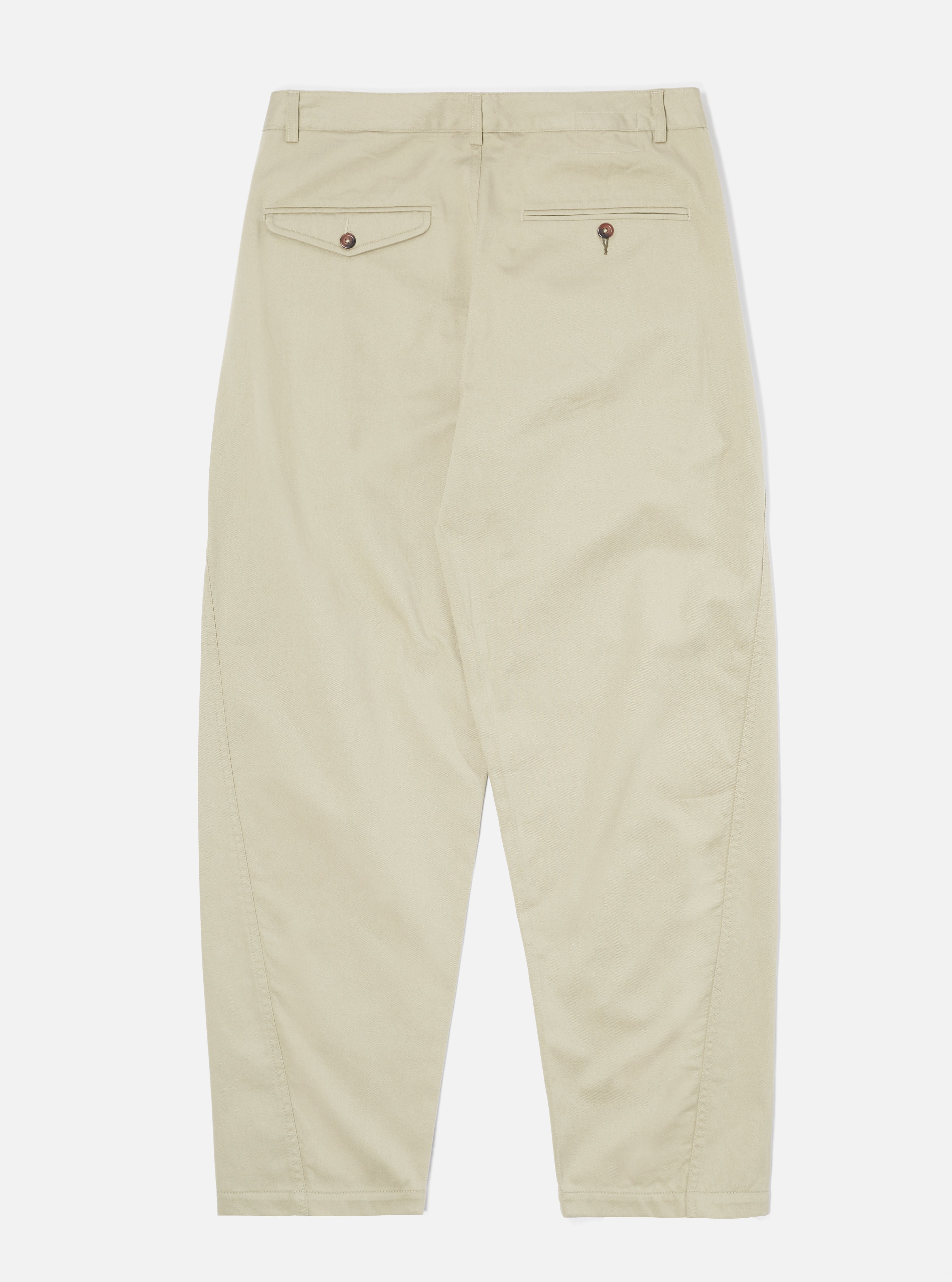 Universal Works Curved Pant in Stone Twill