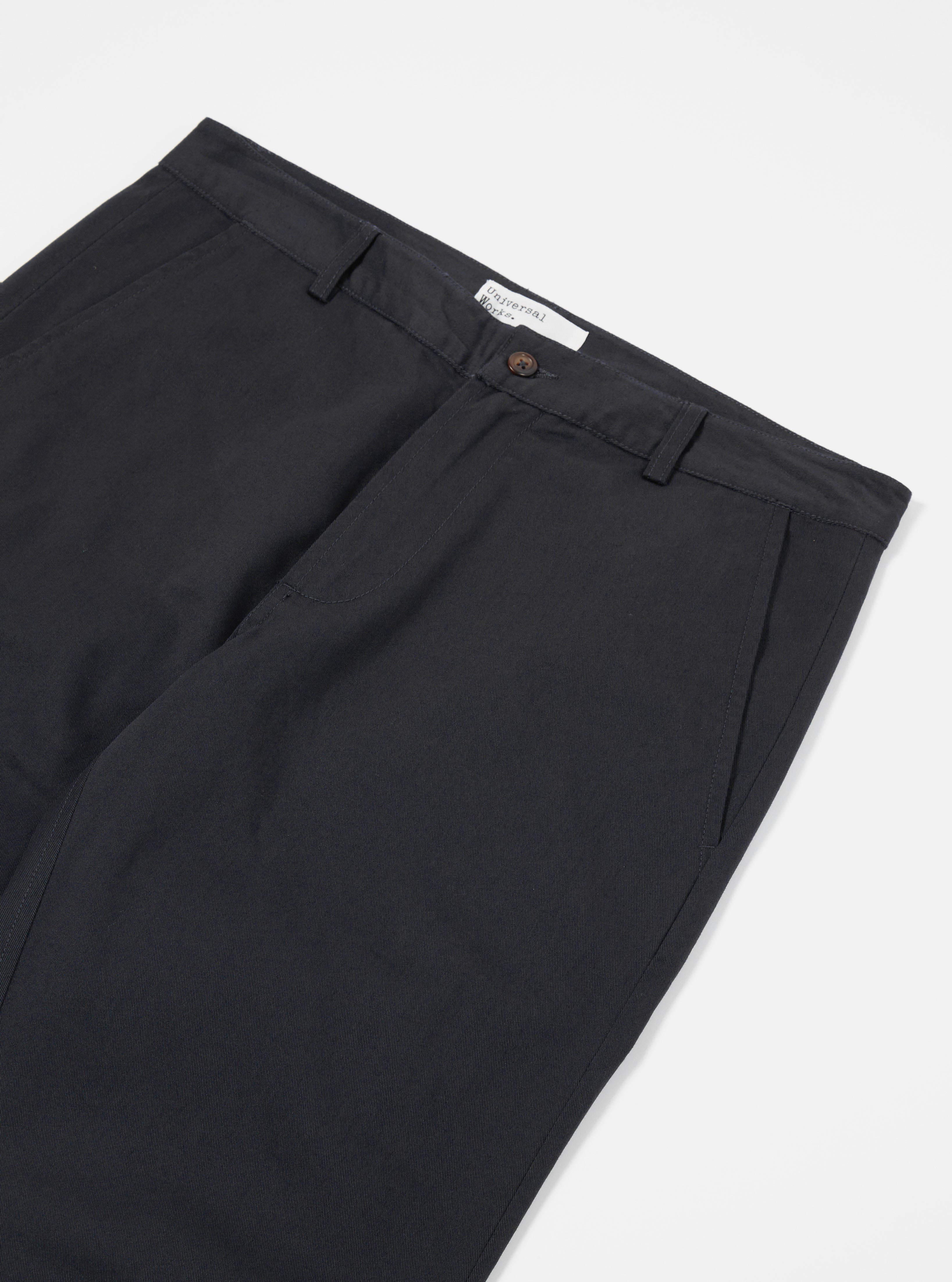 Universal Works Aston Pant in Black Twill