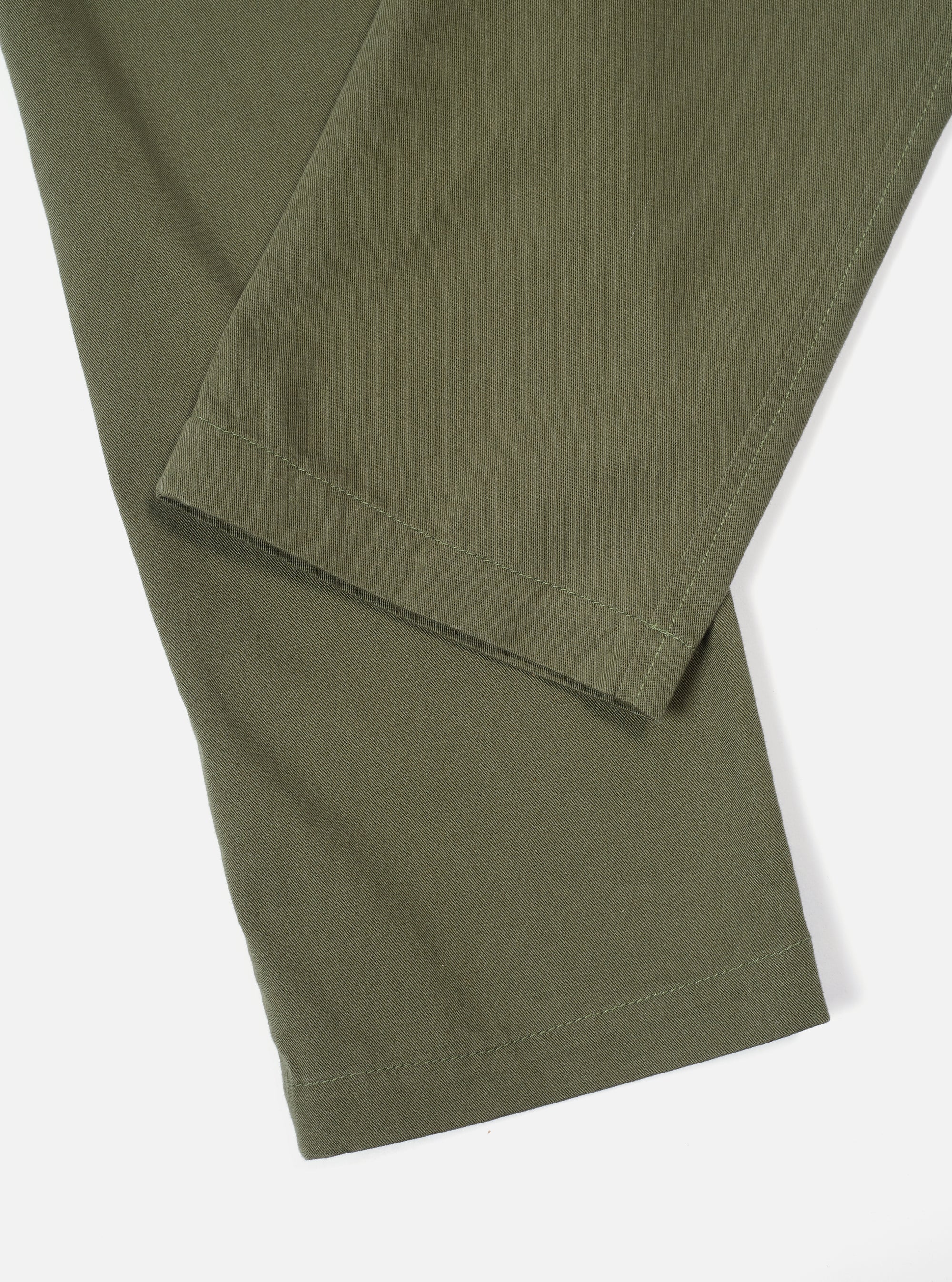 Universal Works Aston Pant in Light Olive Twill