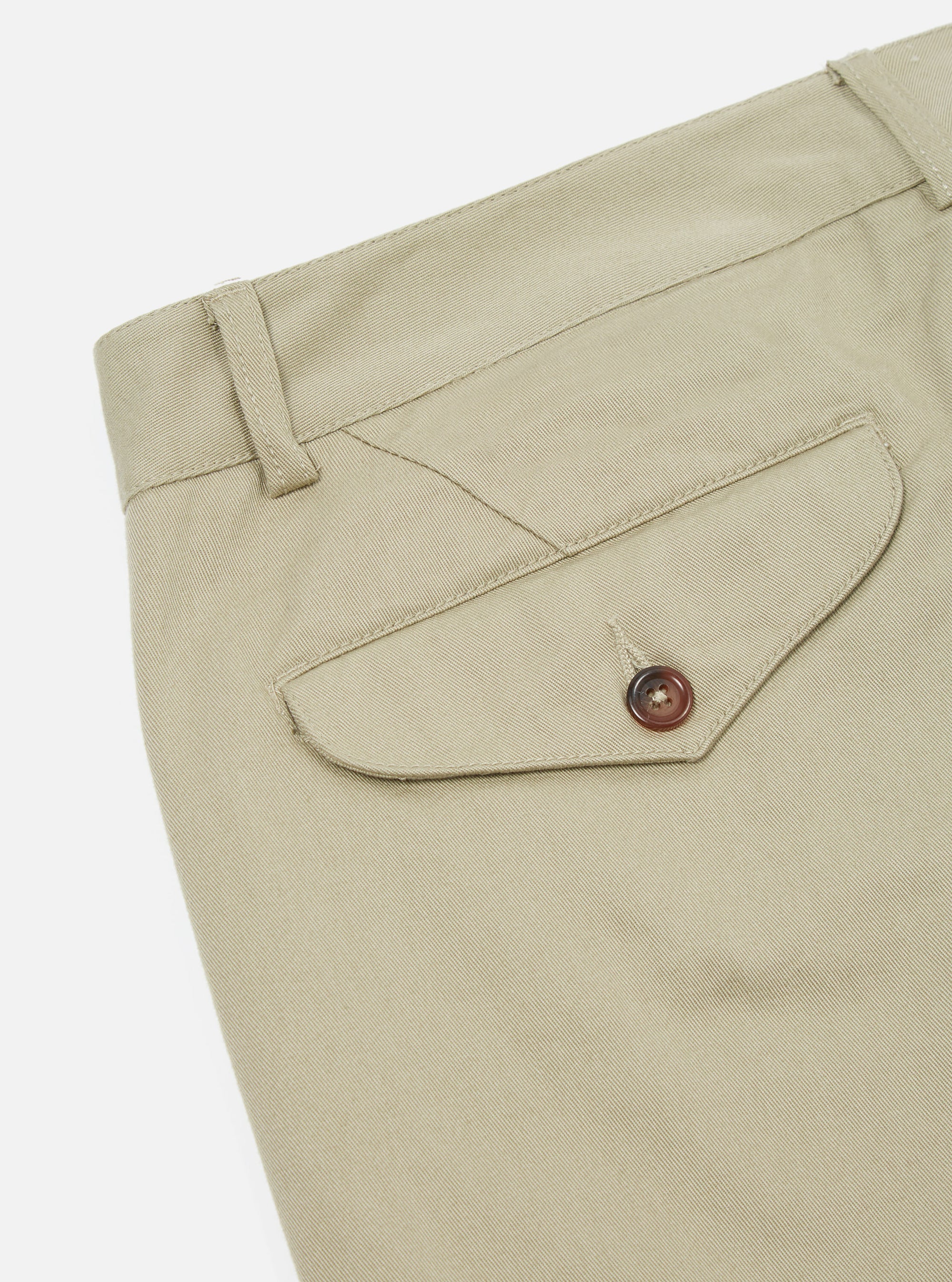 Universal Works Aston Pant in Stone Twill