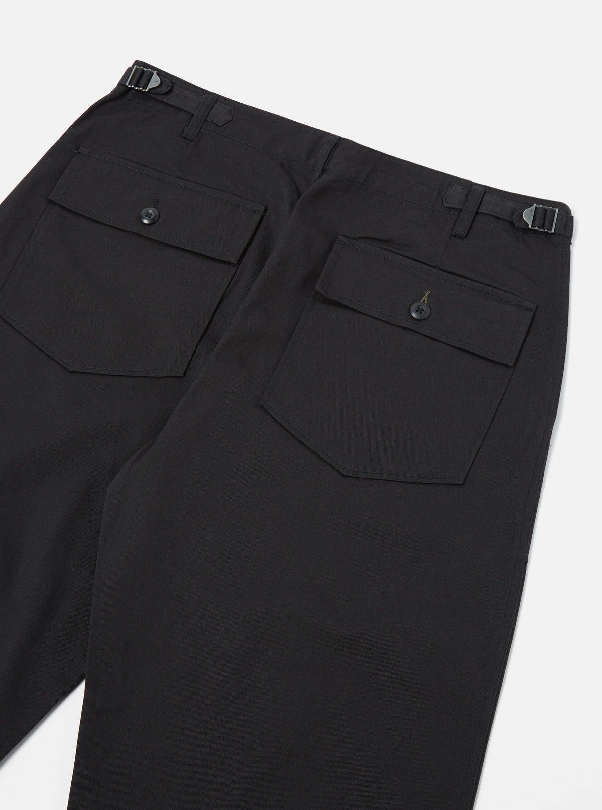 Universal Works Fatigue Pant in Black Twill