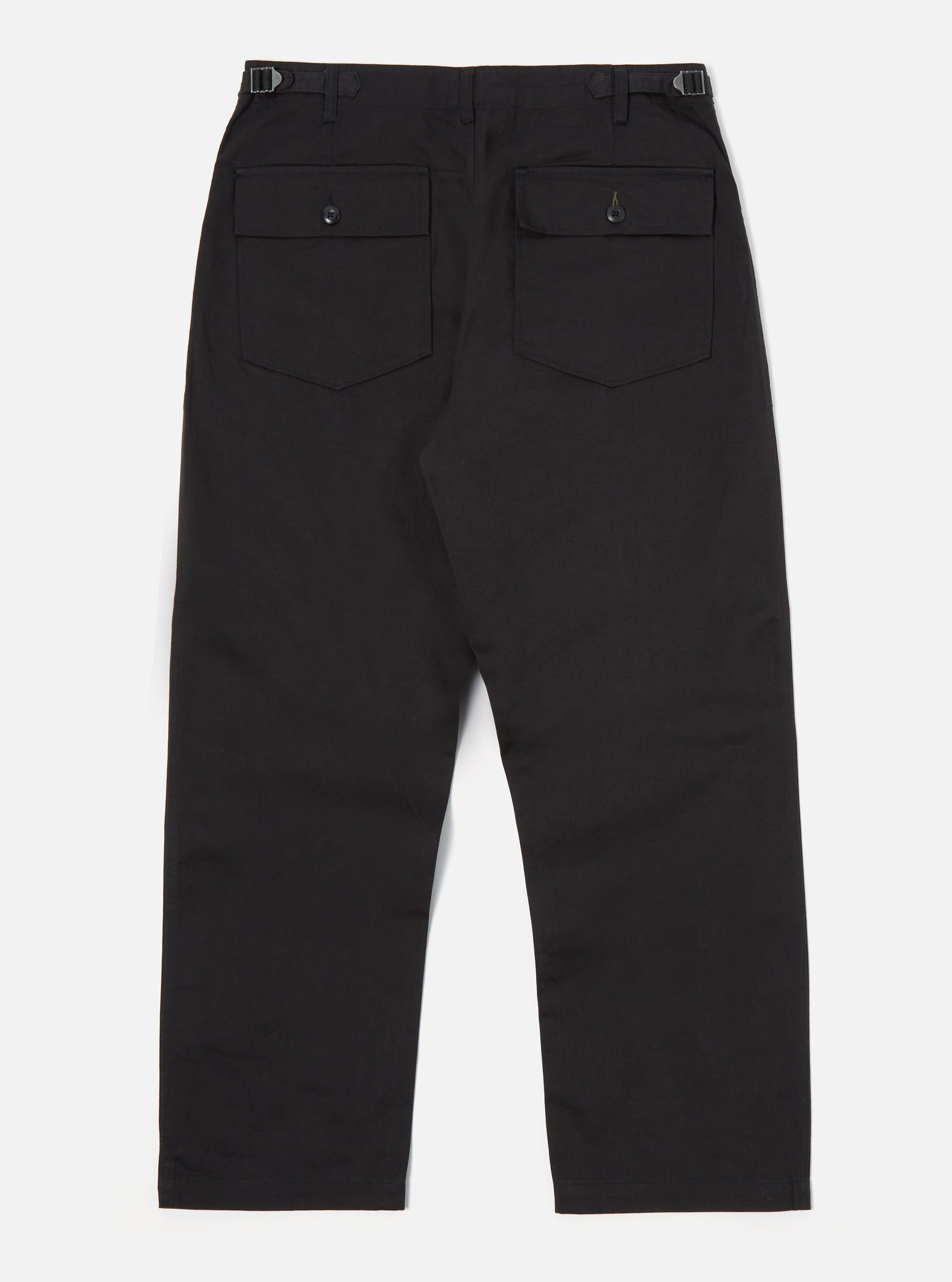 Universal Works Fatigue Pant in Black Twill