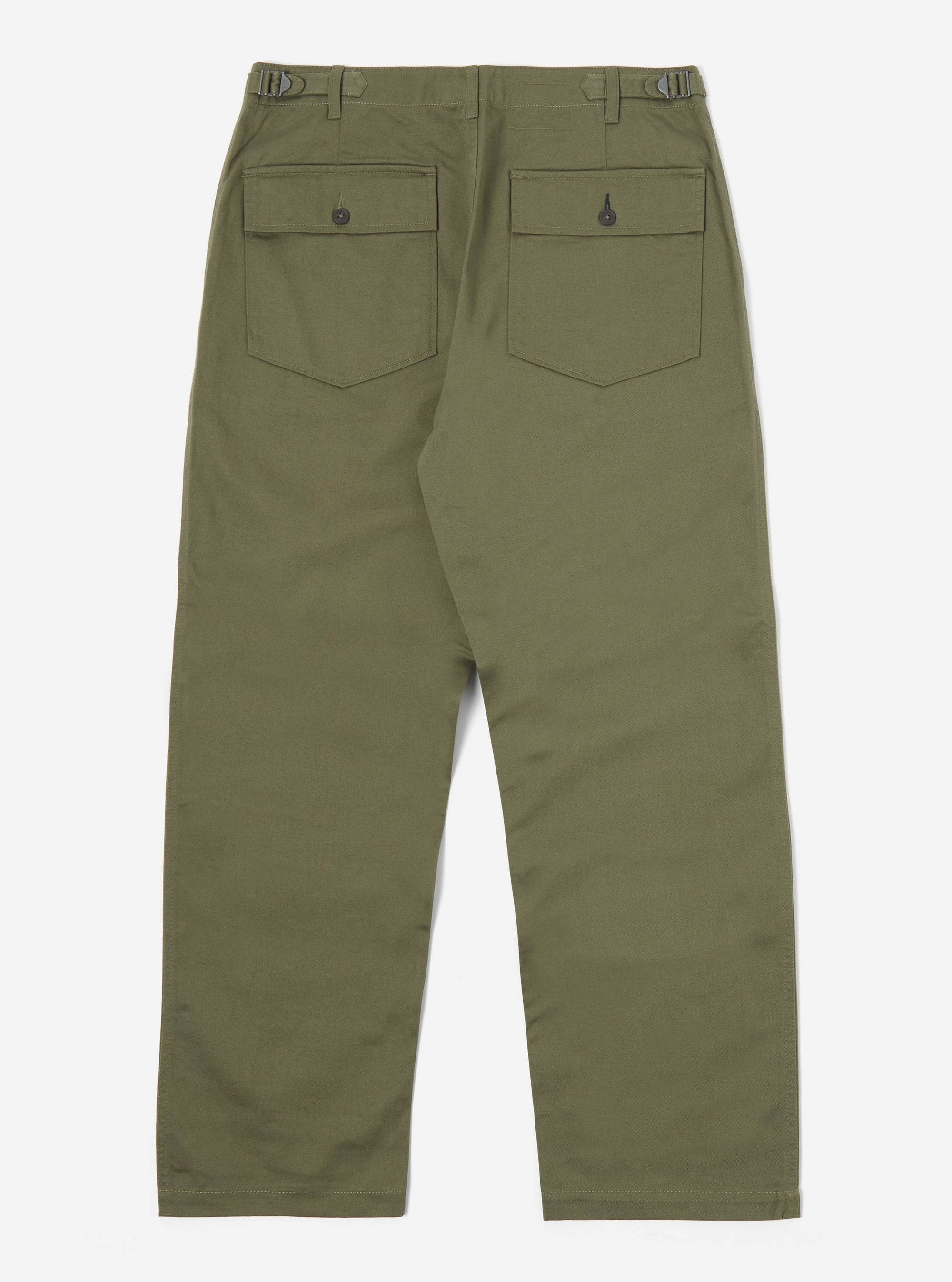 Universal Works Fatigue Pant in Light Olive Twill