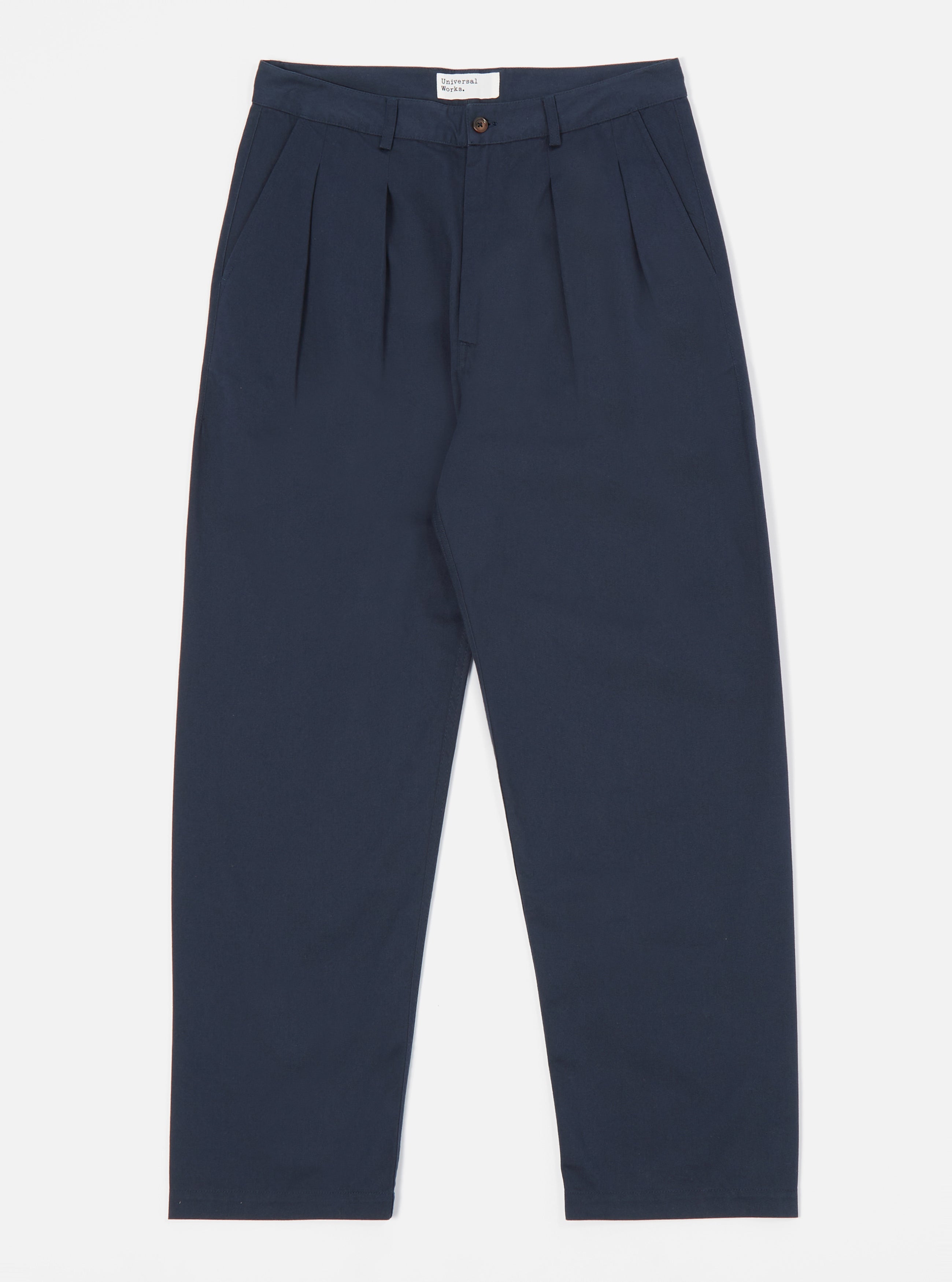 Pleated Trousers - Navy