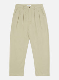 Universal Works Double Pleat Pant in Stone Twill