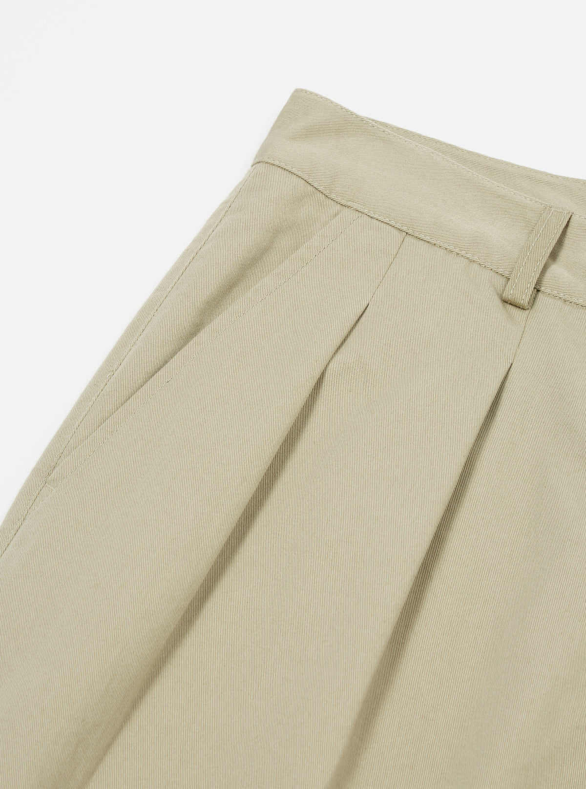 Universal Works Double Pleat Pant in Stone Twill