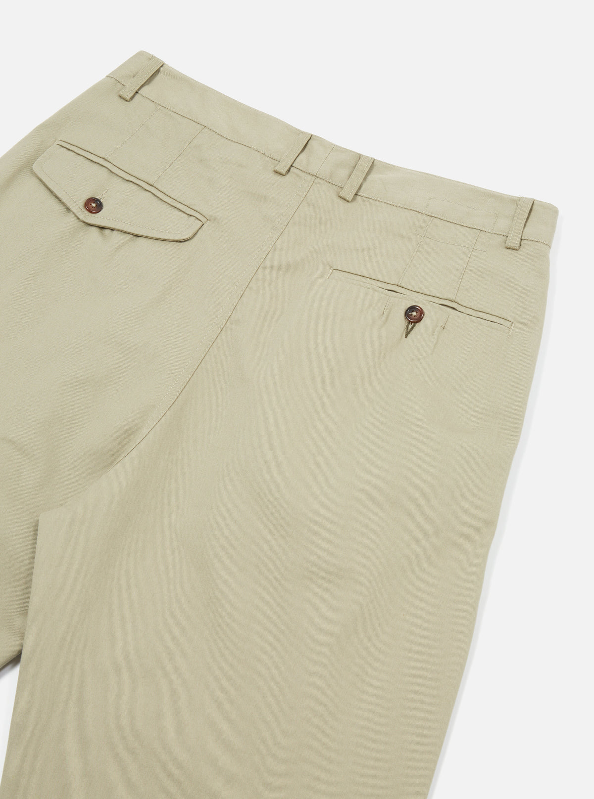 Universal Works Double Pleat Pant in Stone Twill