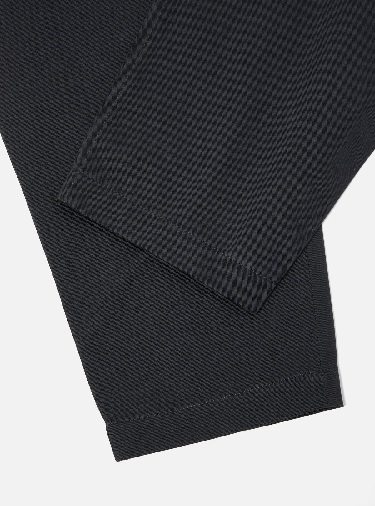 Universal Works Pleated Track Pant in Black Twill