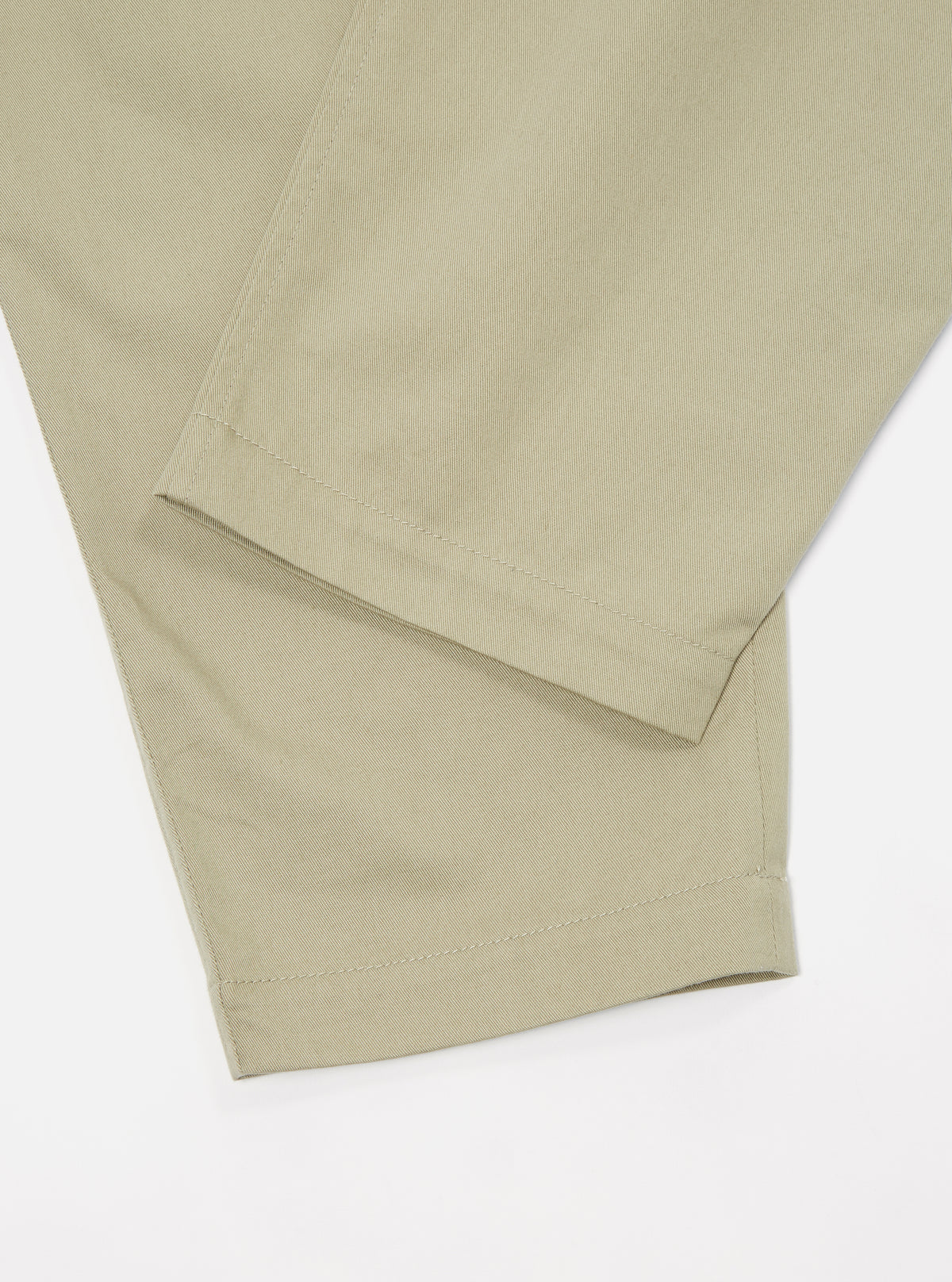 Universal Works Pleated Track Pant in Stone Twill