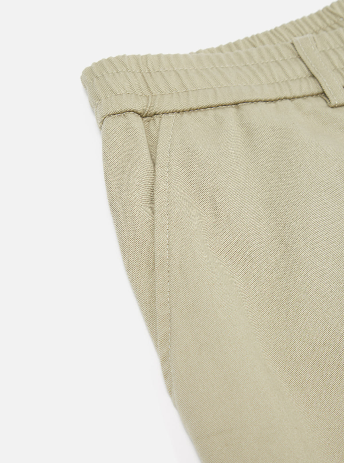 Universal Works Pleated Track Pant in Stone Twill